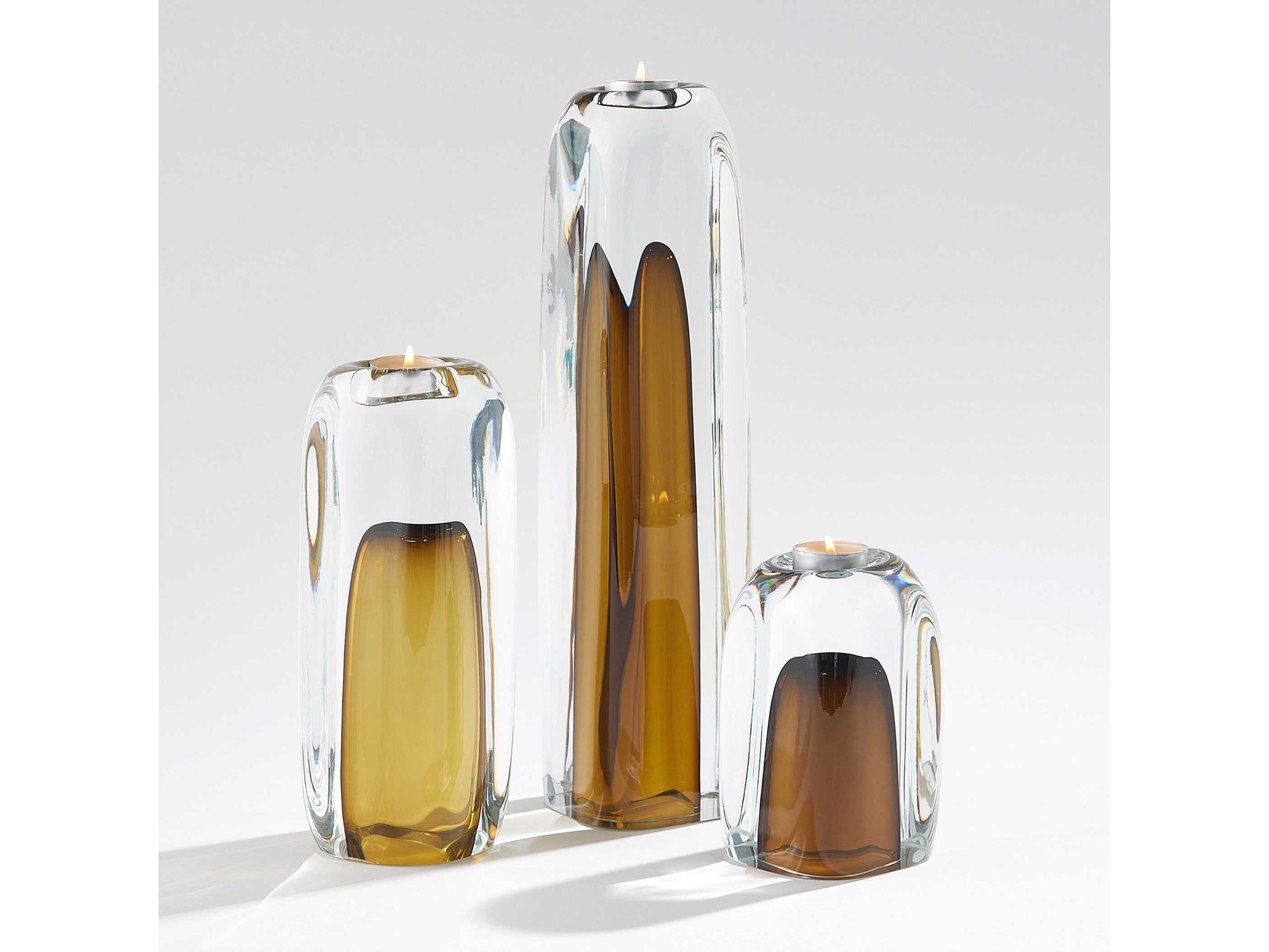 Global Views Moss Green Tower T-Lite Holder/Vase