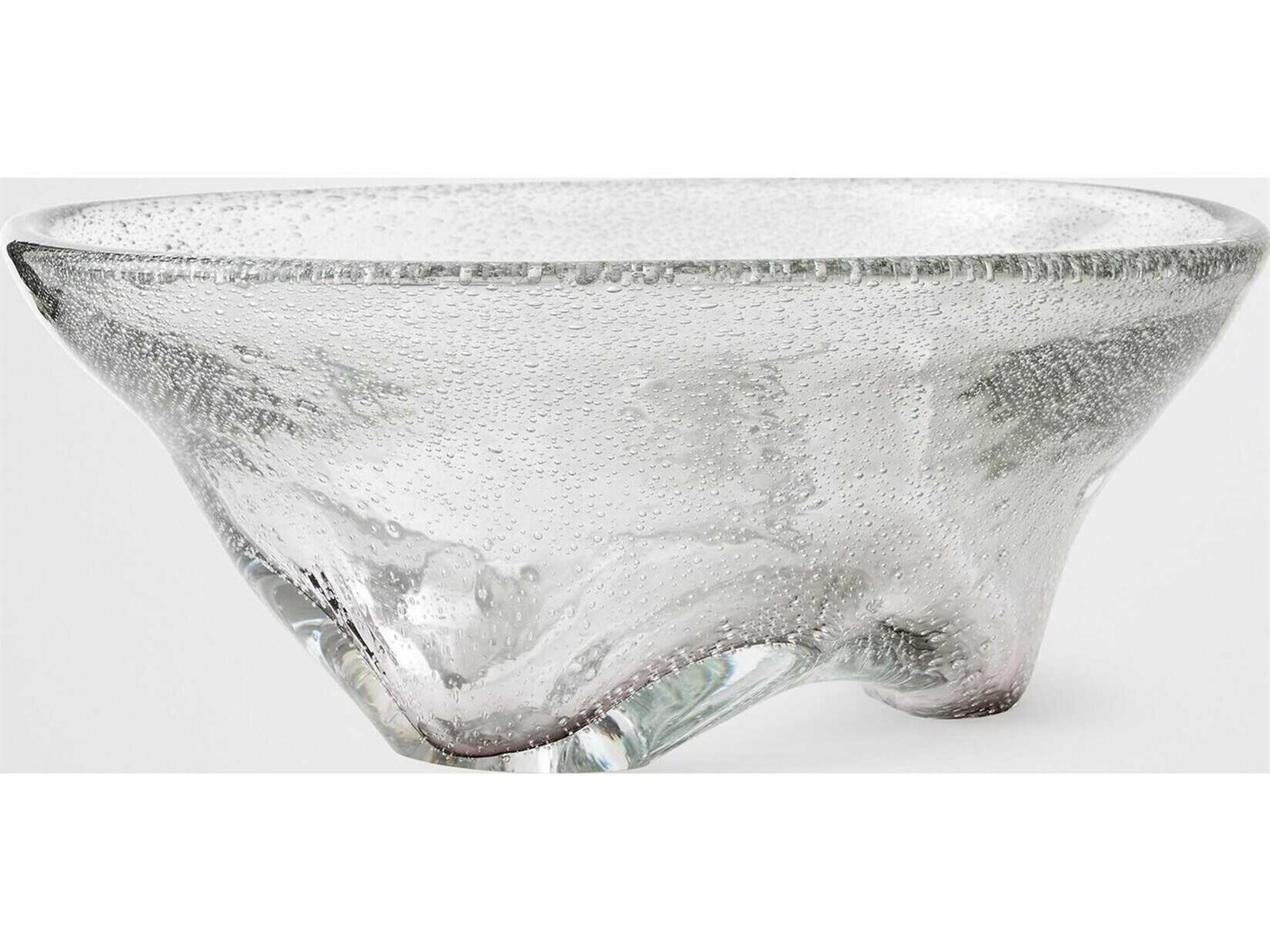 Global Views Triad Gray Decorative Plate