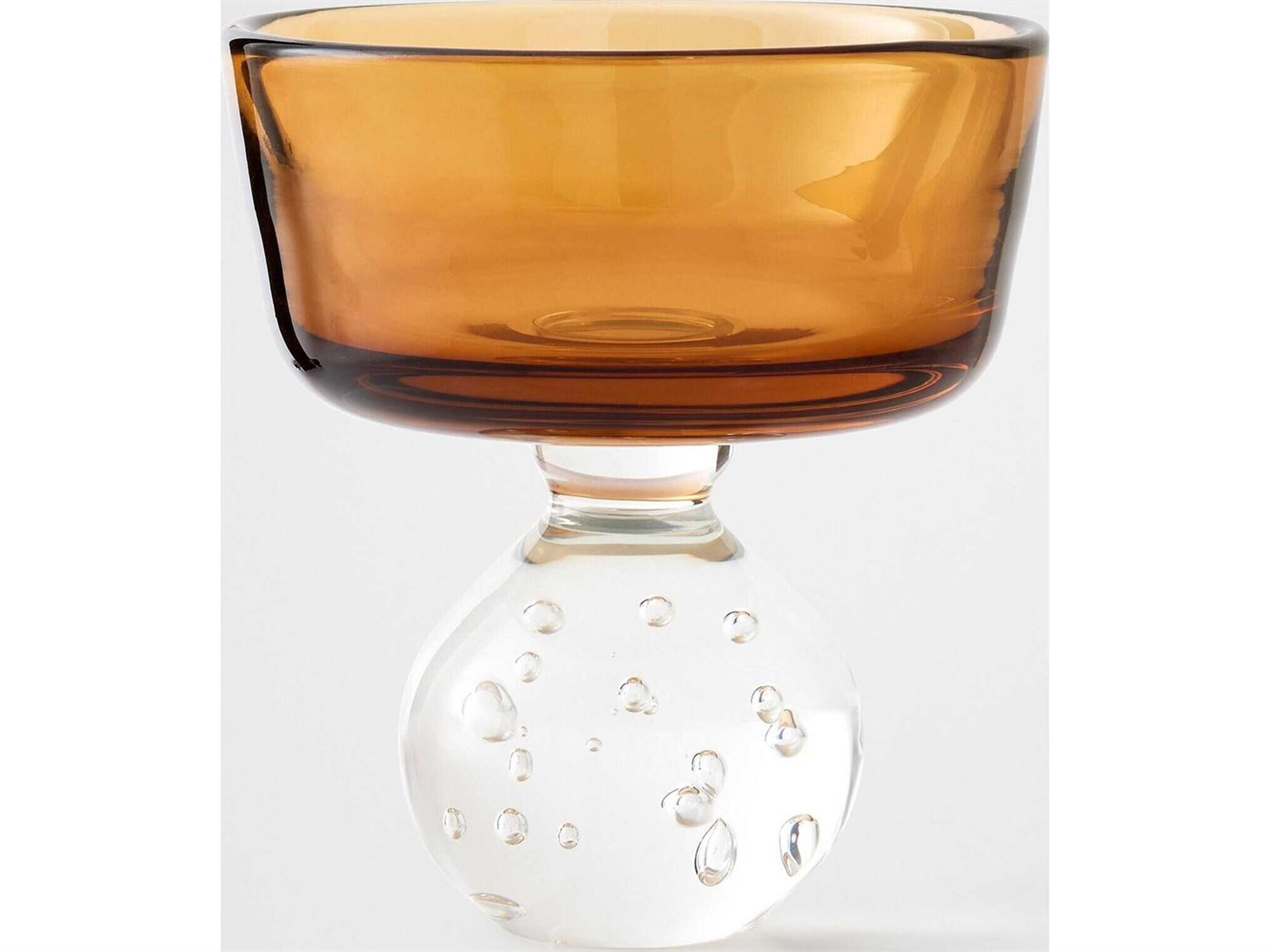 Global Views Bella Amber Clear Decorative Plate