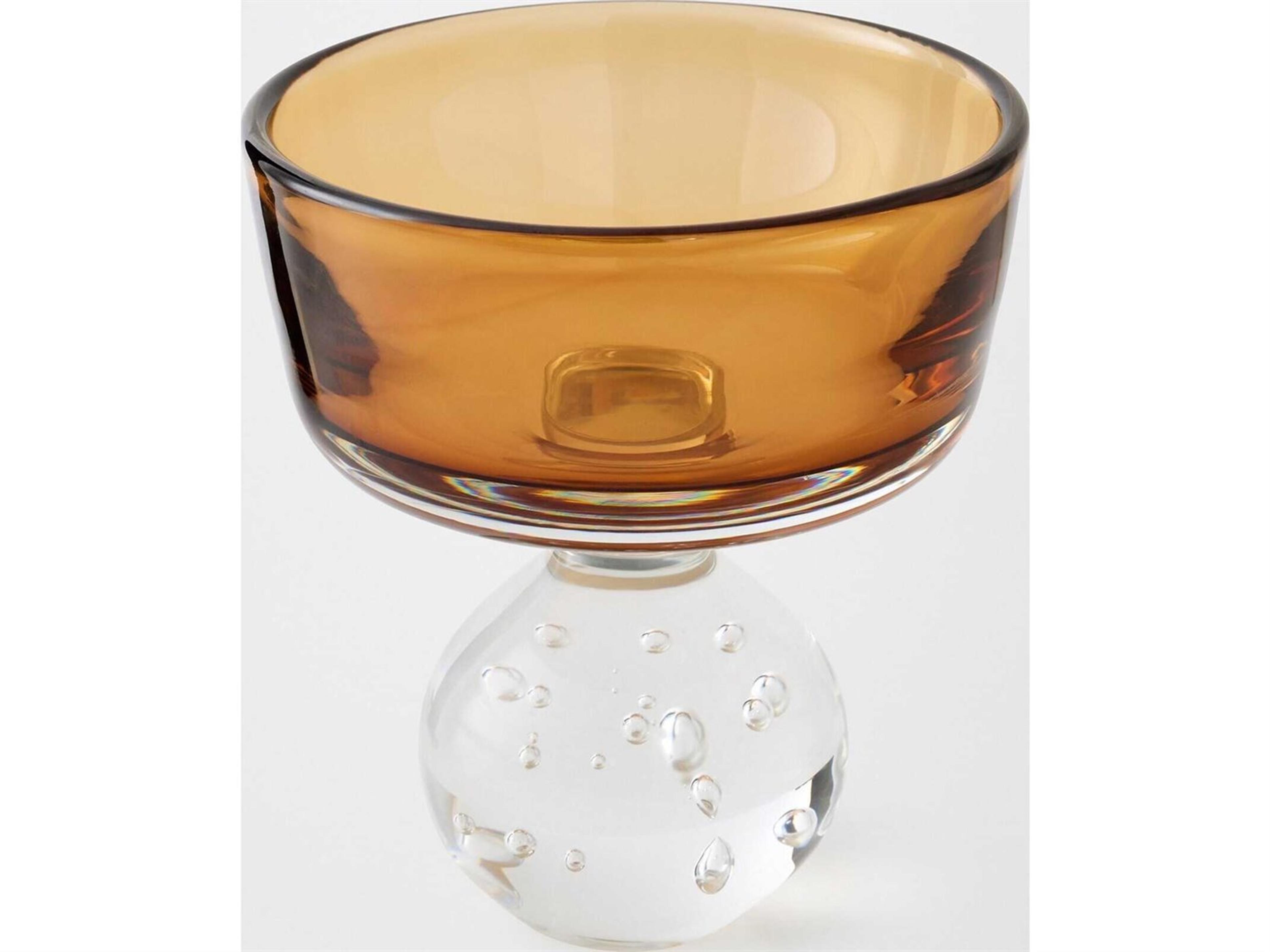 Global Views Bella Amber Clear Decorative Plate