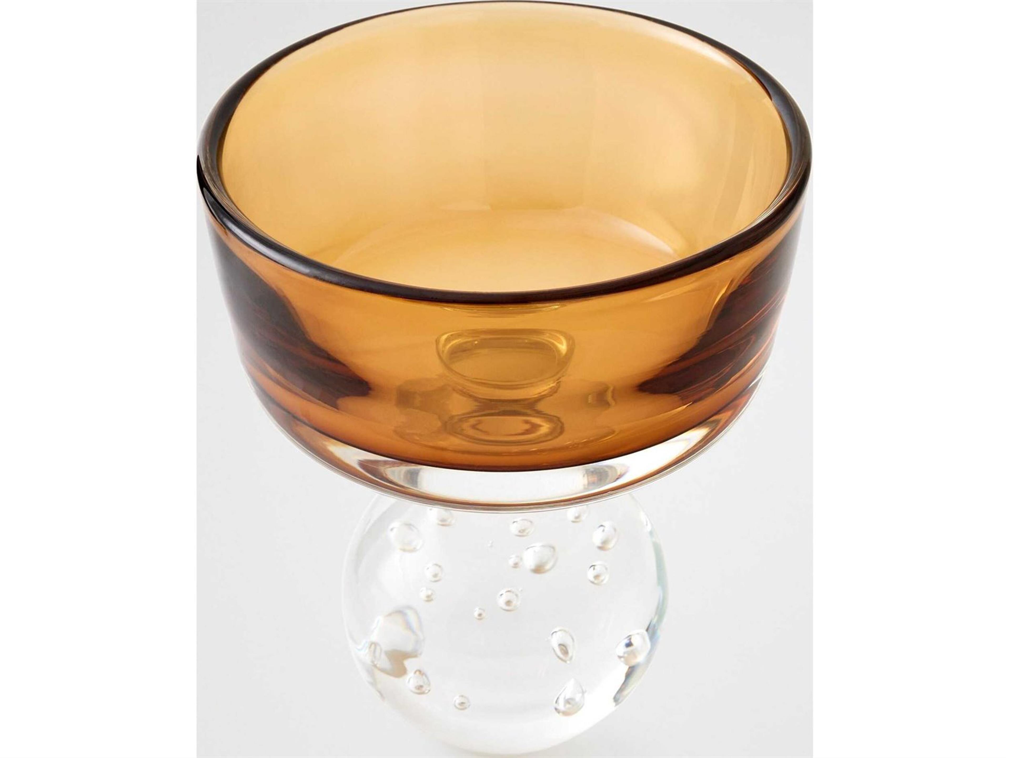 Global Views Bella Amber Clear Decorative Plate