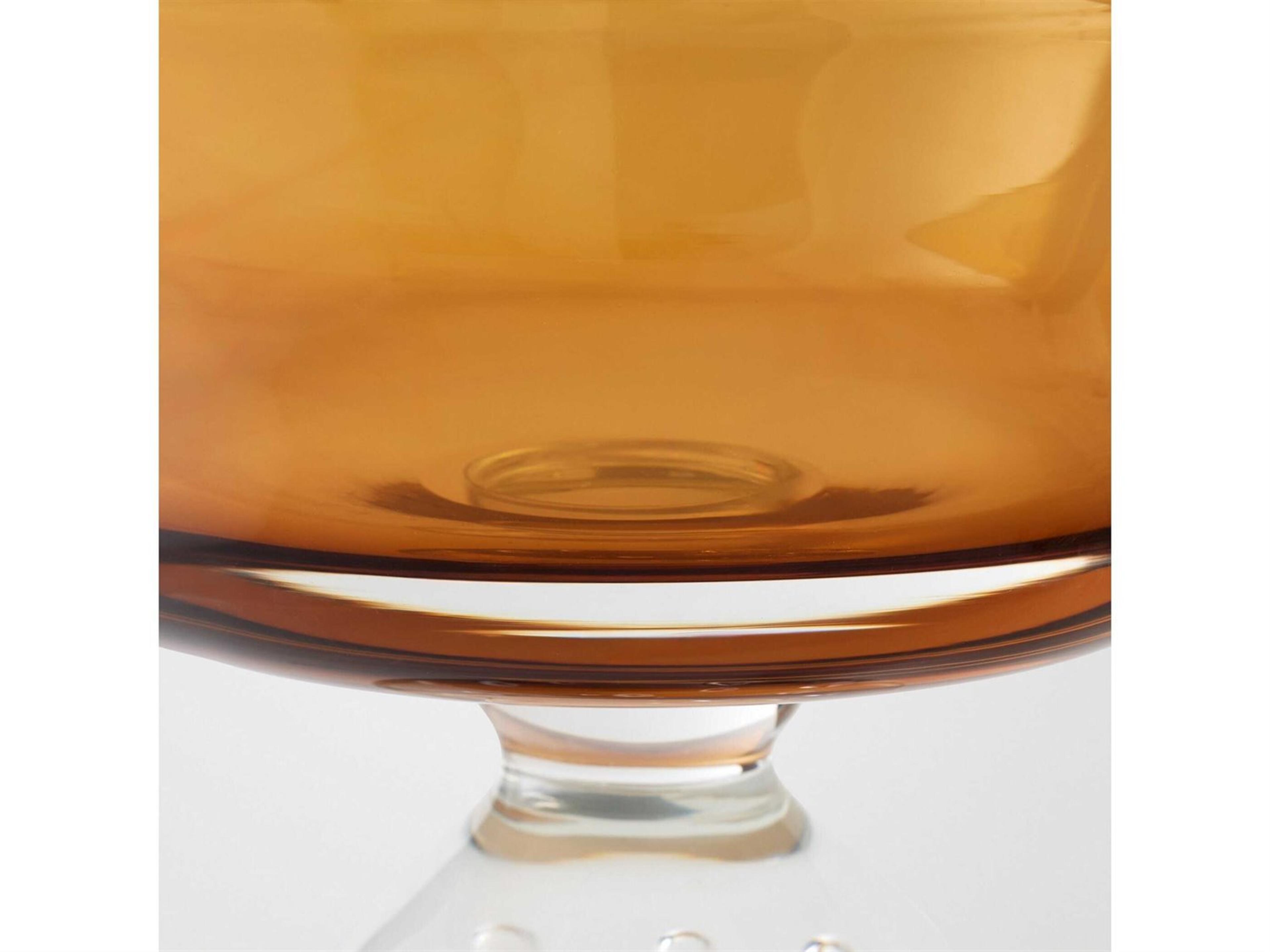 Global Views Bella Amber Clear Decorative Plate