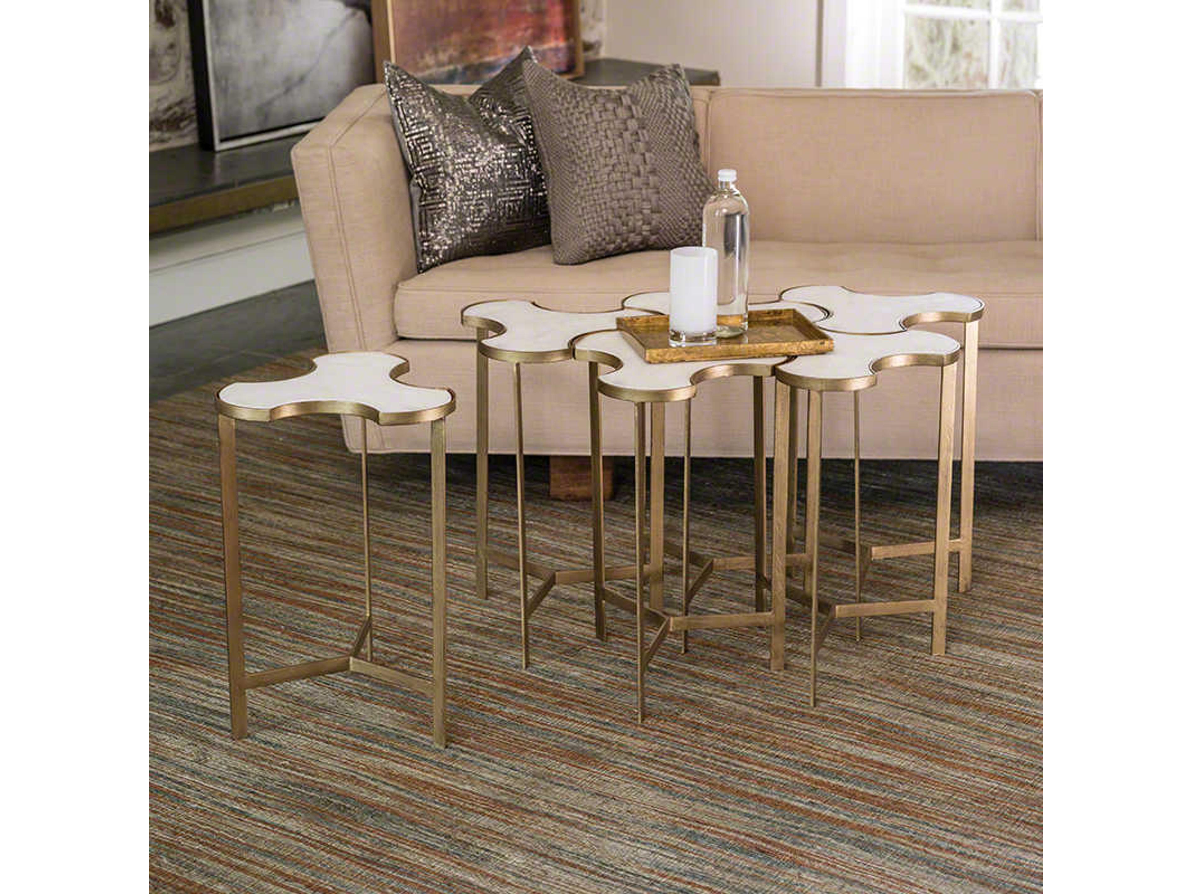 Global Views Link Marble End Table