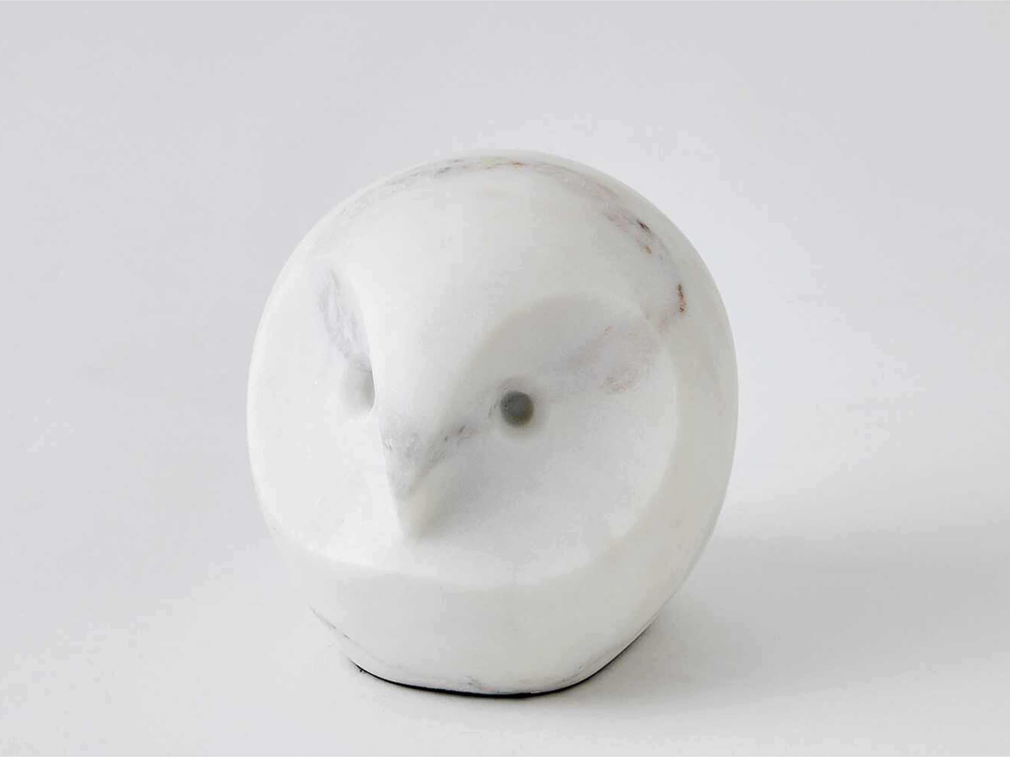 Global Views Sitting White Owl