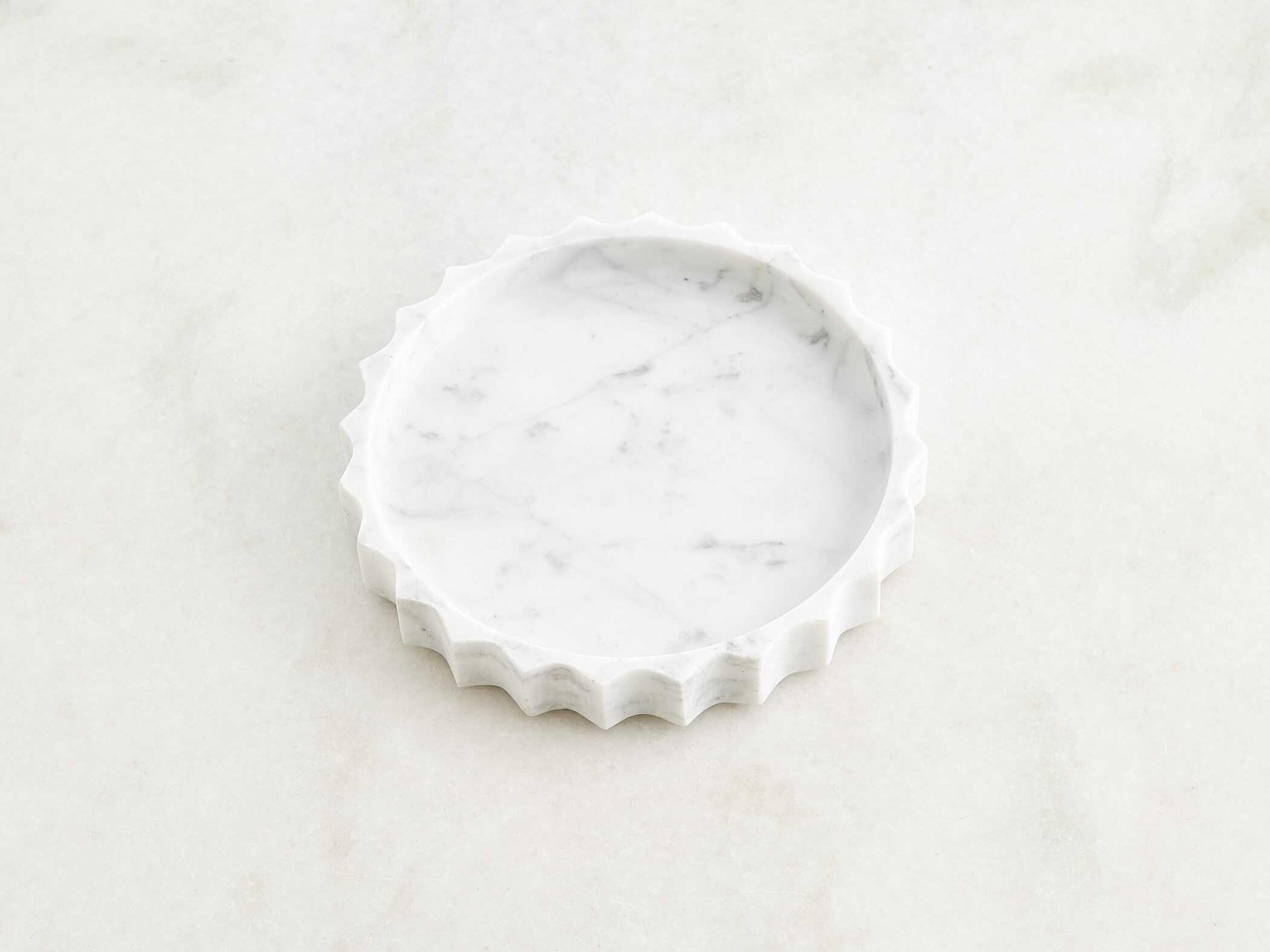 Global Views Grey White Ionic Tray