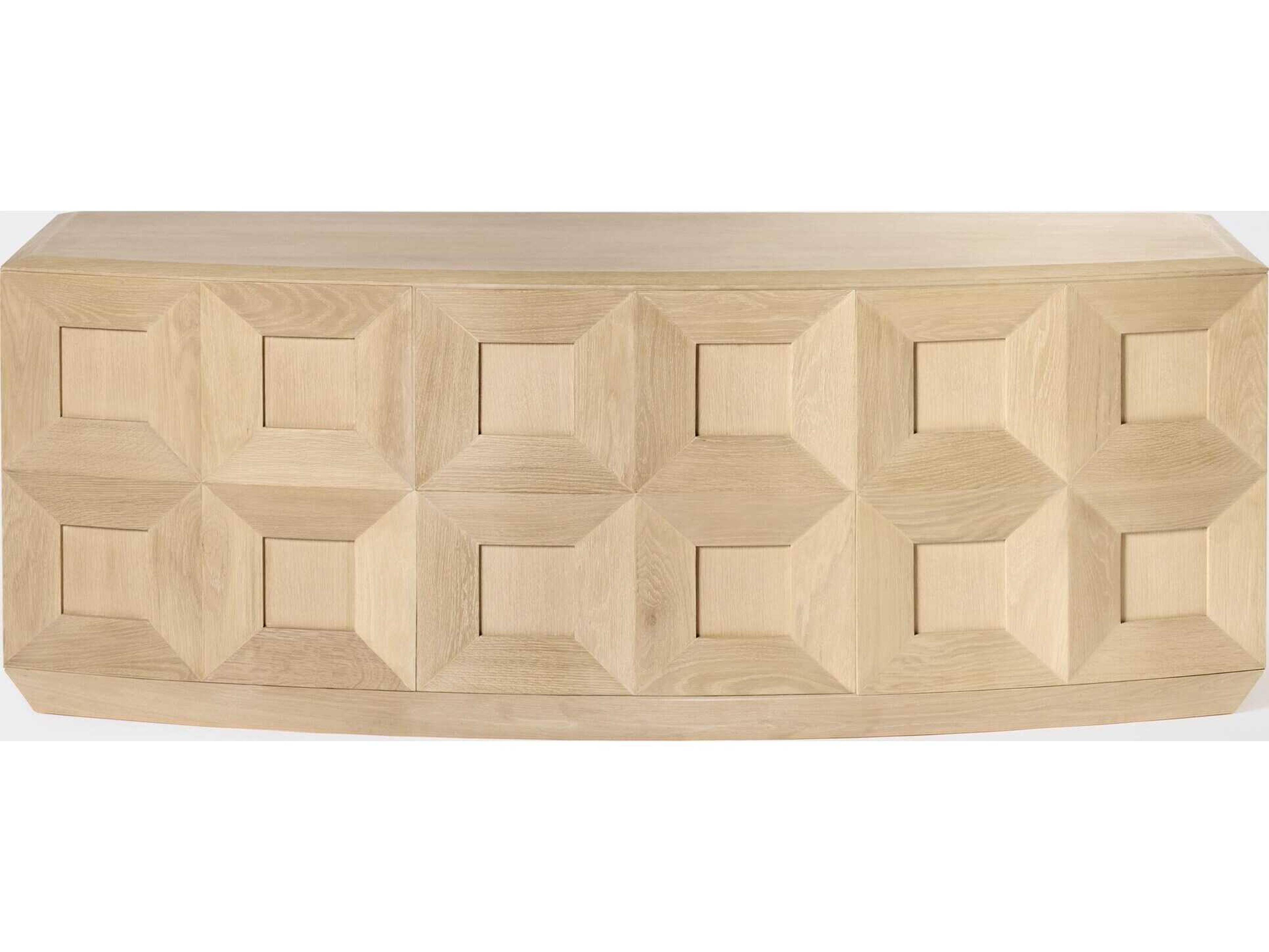 Stilo 75" Oak Wood Natural Media Console