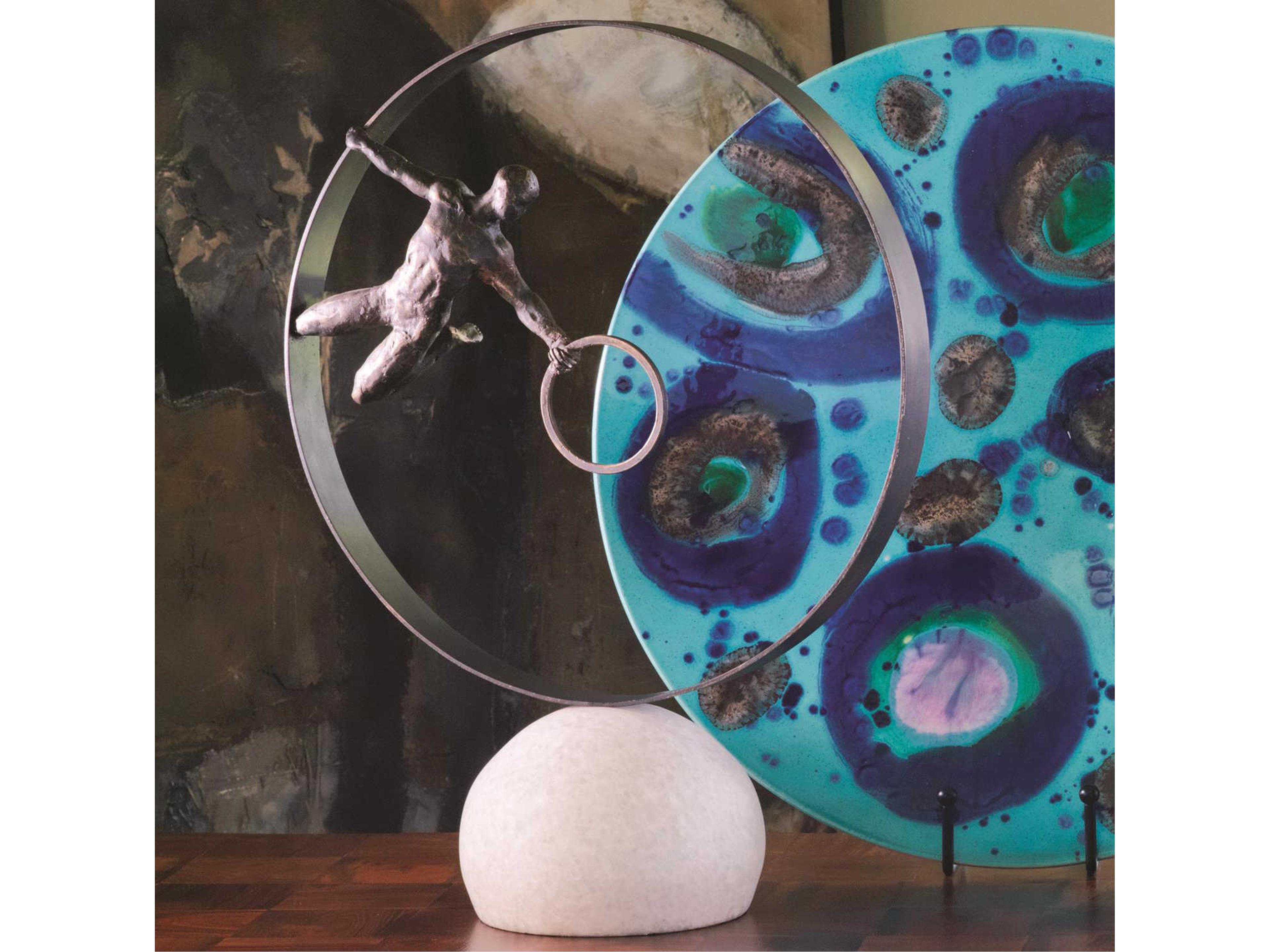 Global Views Circle in Circle Man Sculpture