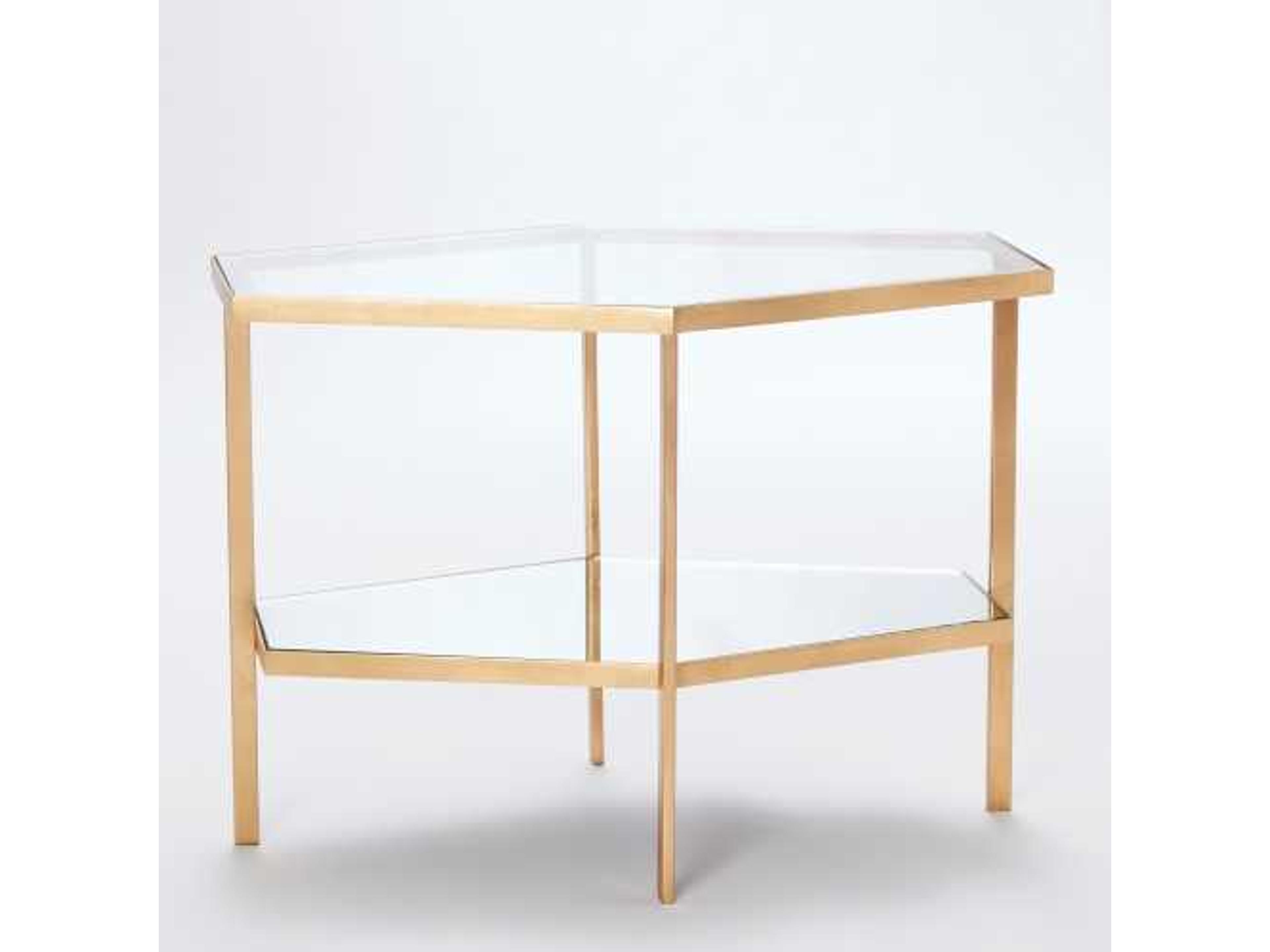 Hexagon Glass Coffee Table