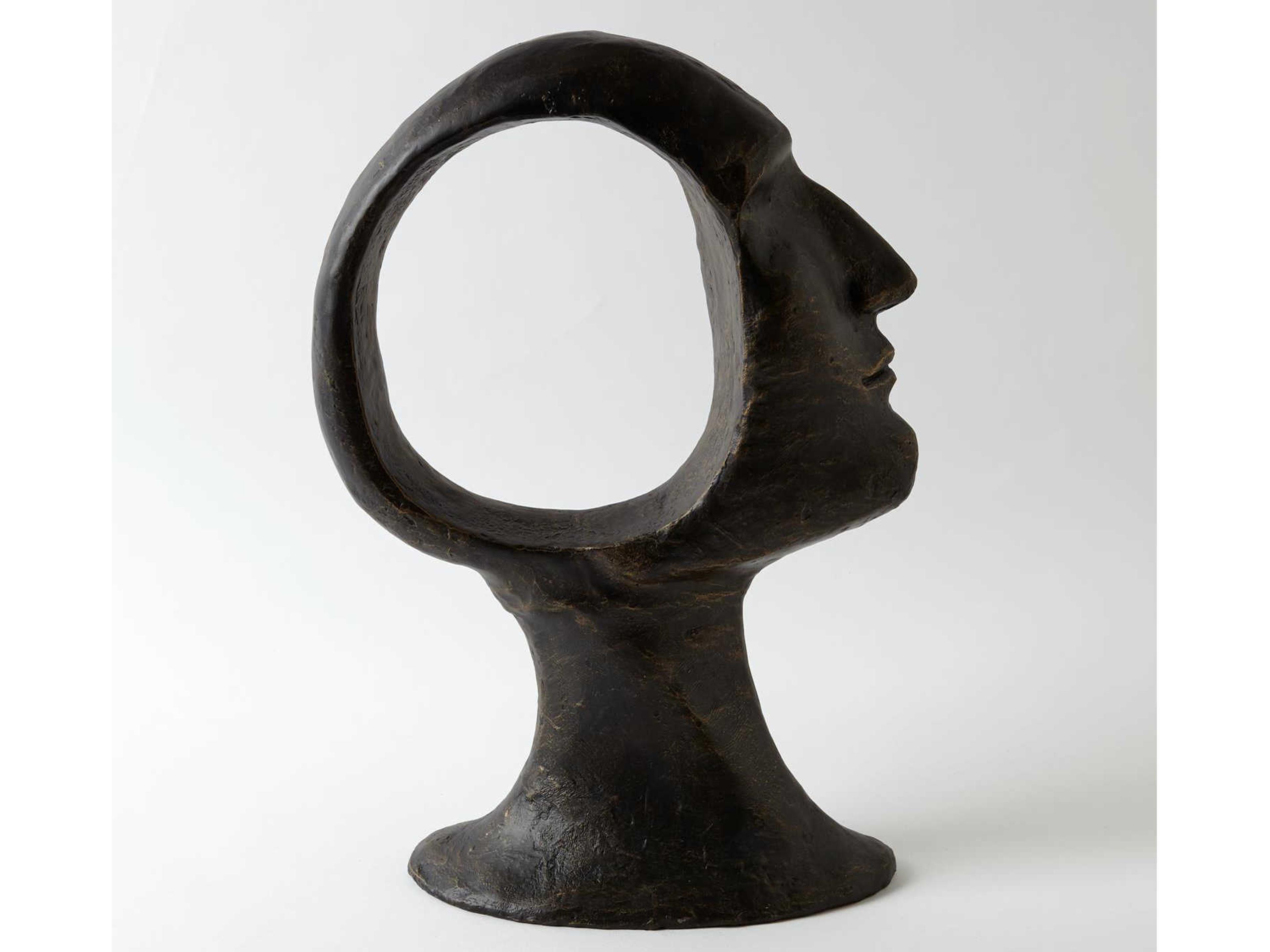 Global Views Hollow Head Woman Large Sculpture