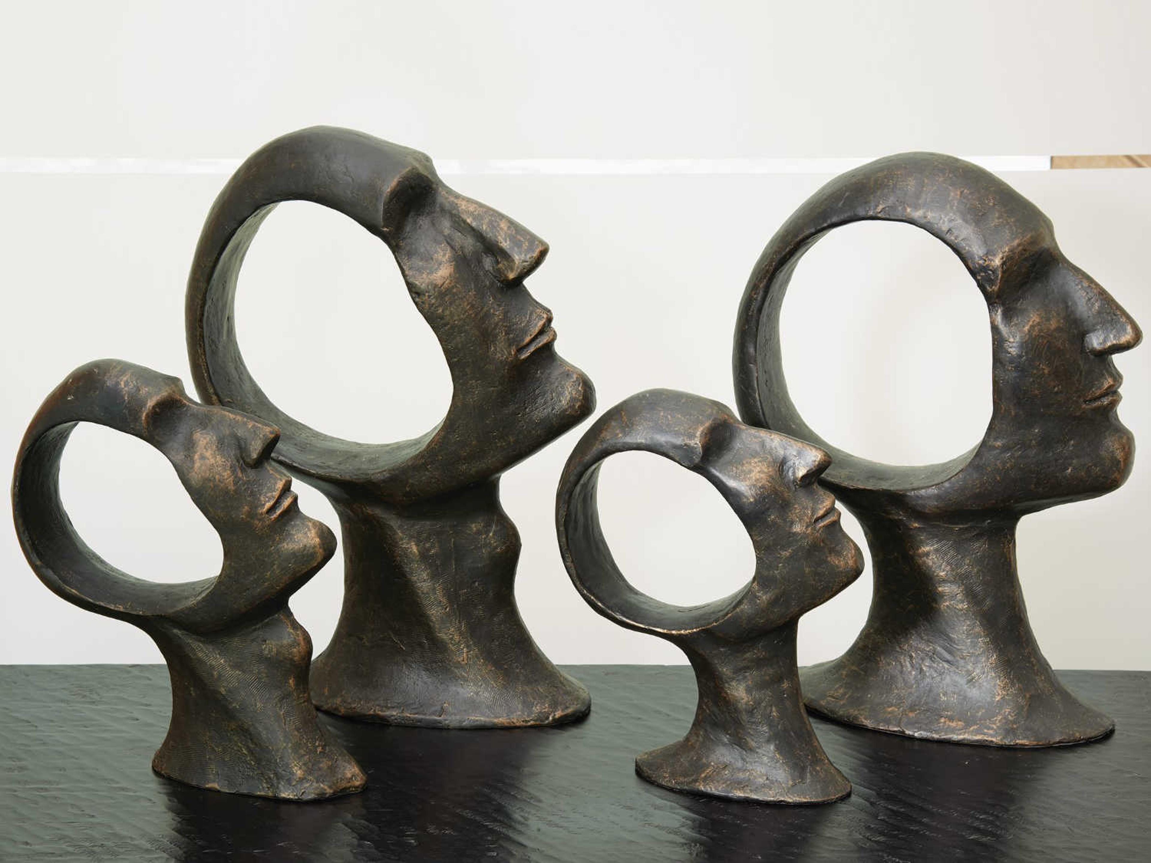 Global Views Hollow Head Woman Large Sculpture