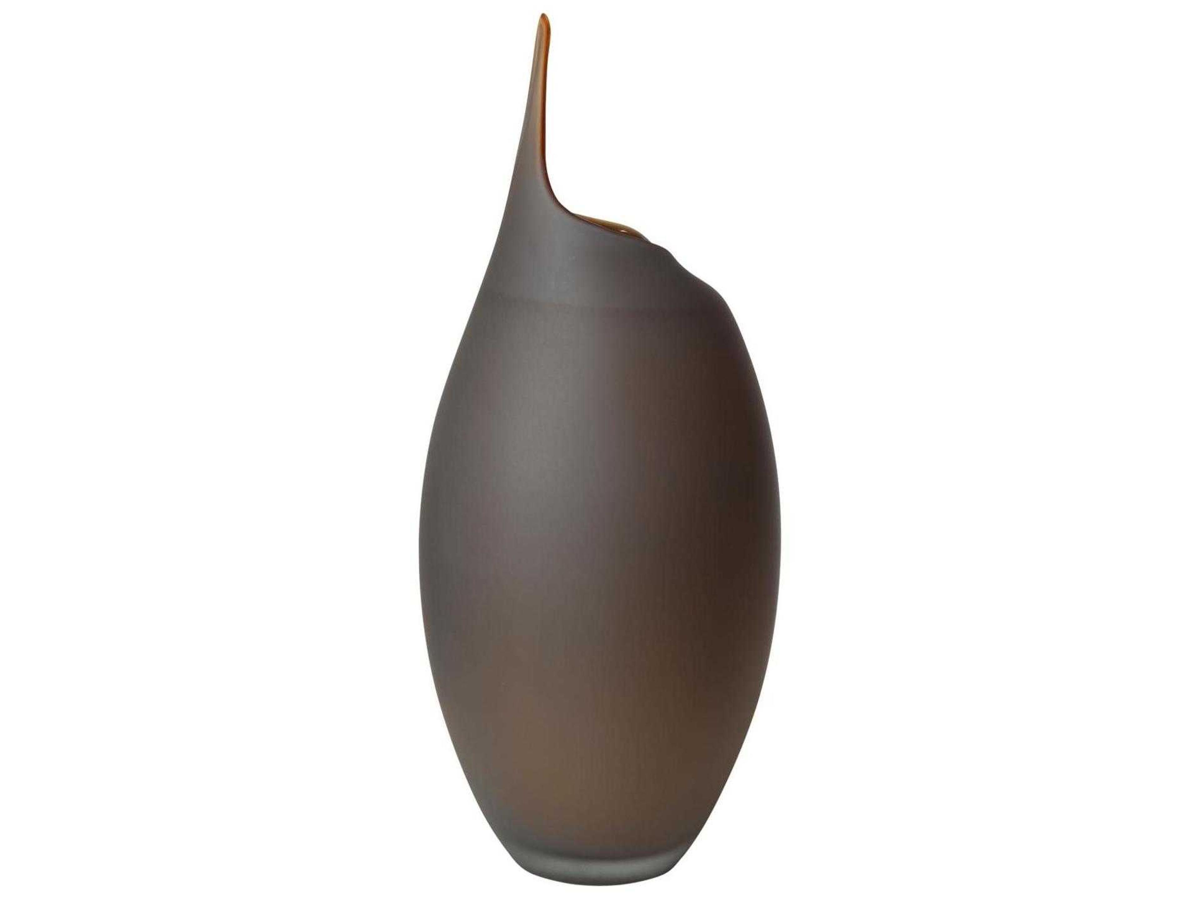 Global Views Frosted Grey Small Vase