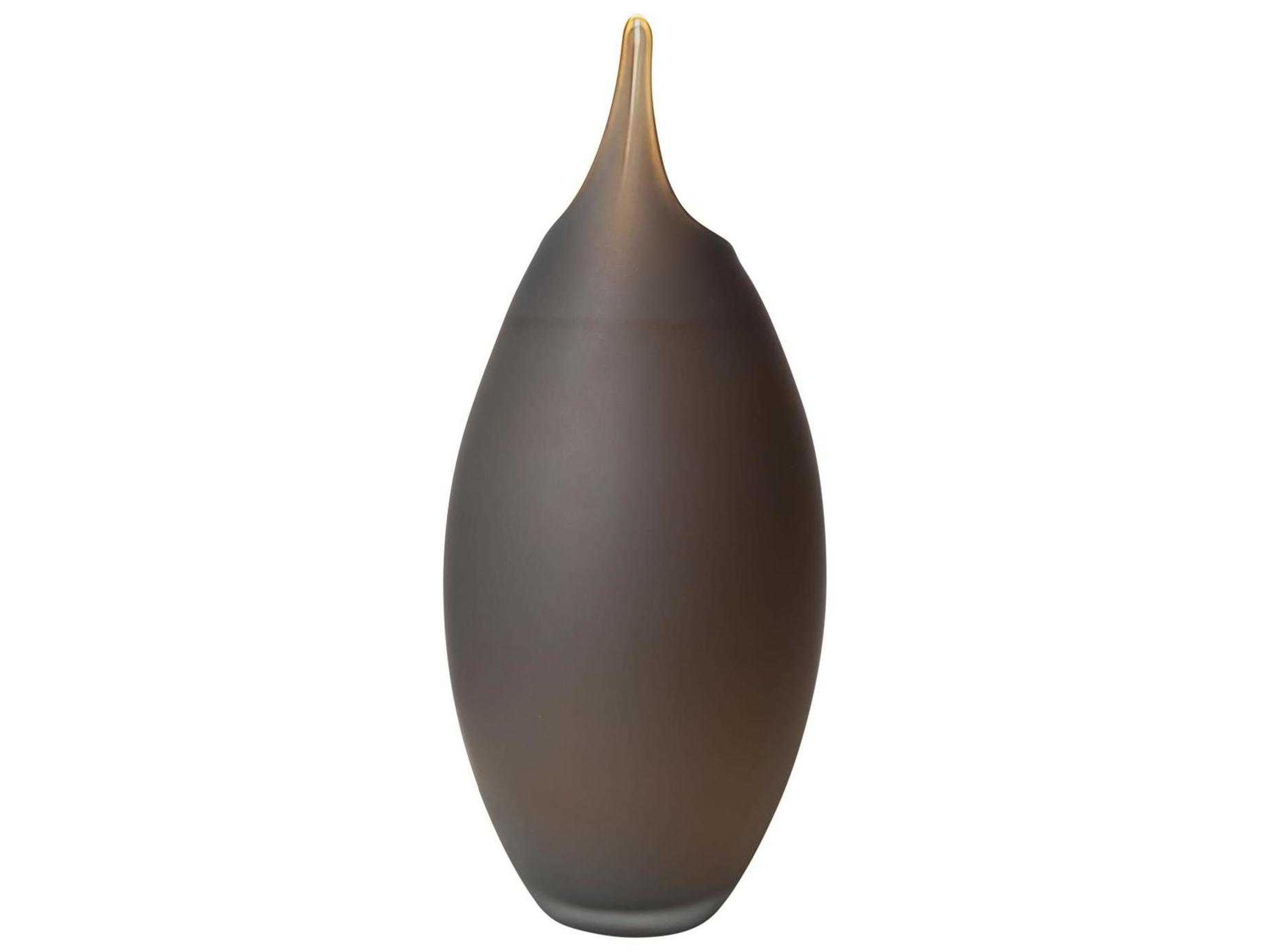 Global Views Frosted Grey Small Vase