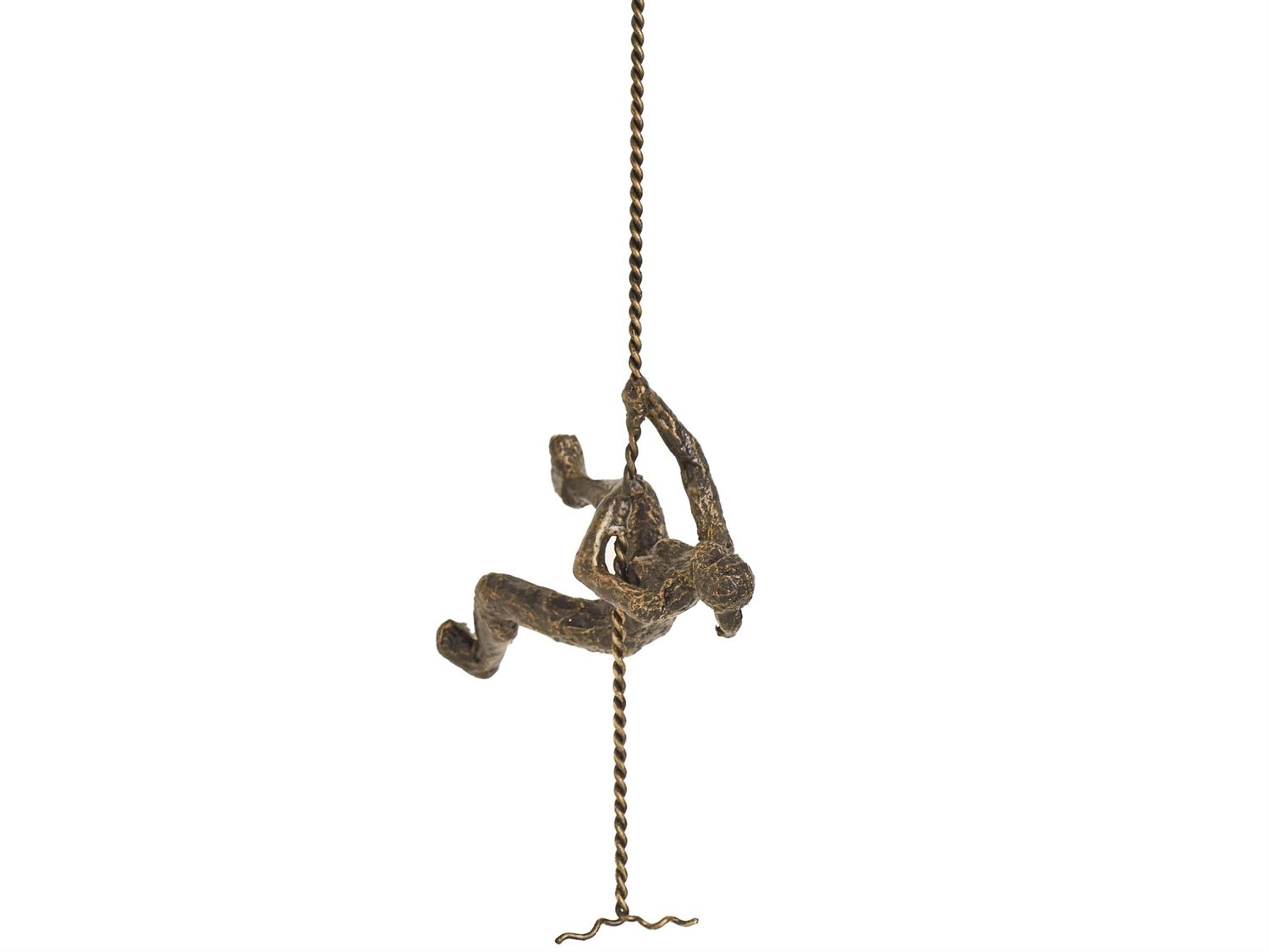 GV Climbing Bronze Climbing Woman Wall Sculpture
