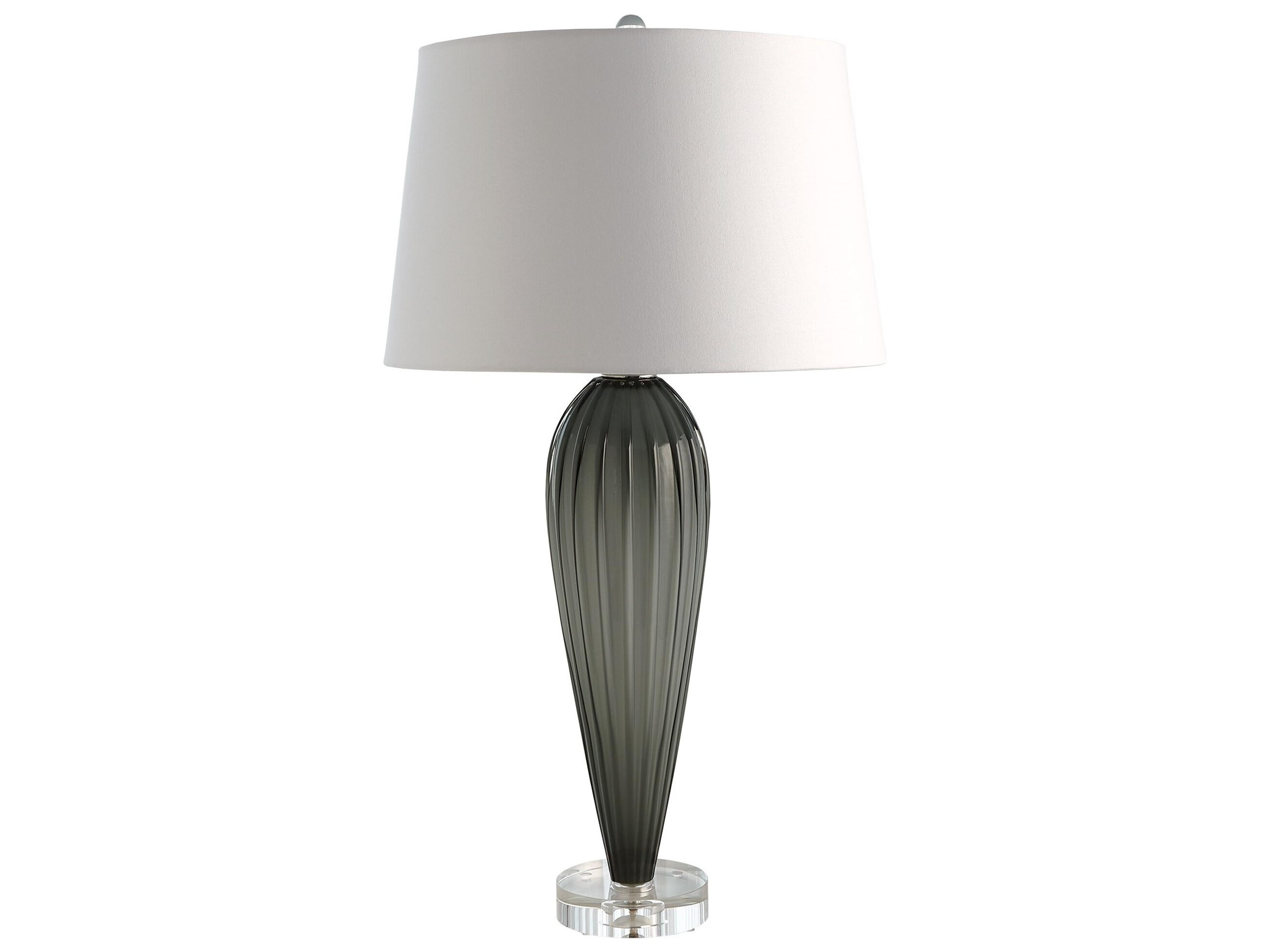 Gray Table Lamp