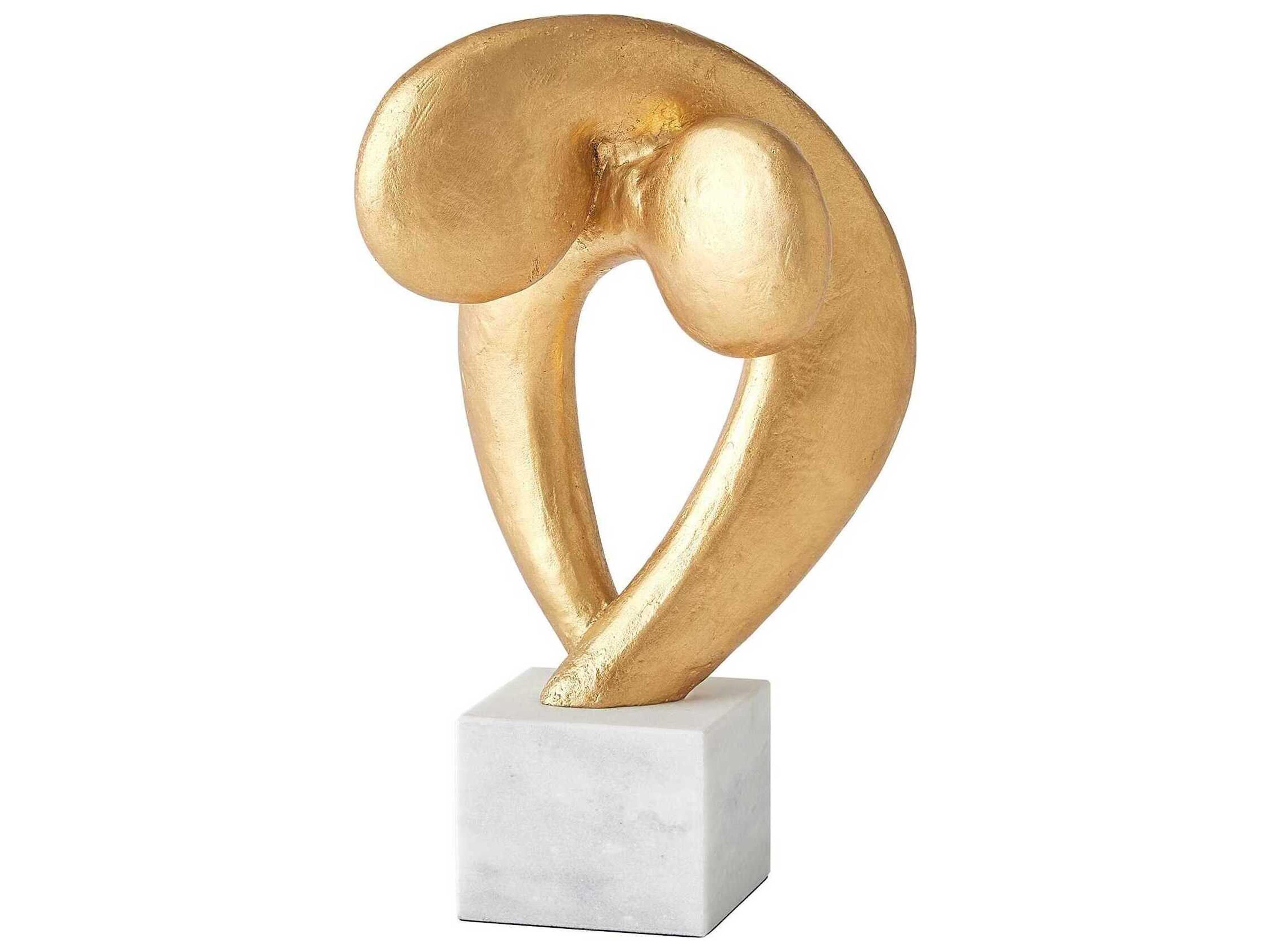 Global Views Gold Leaf Align Sculpture