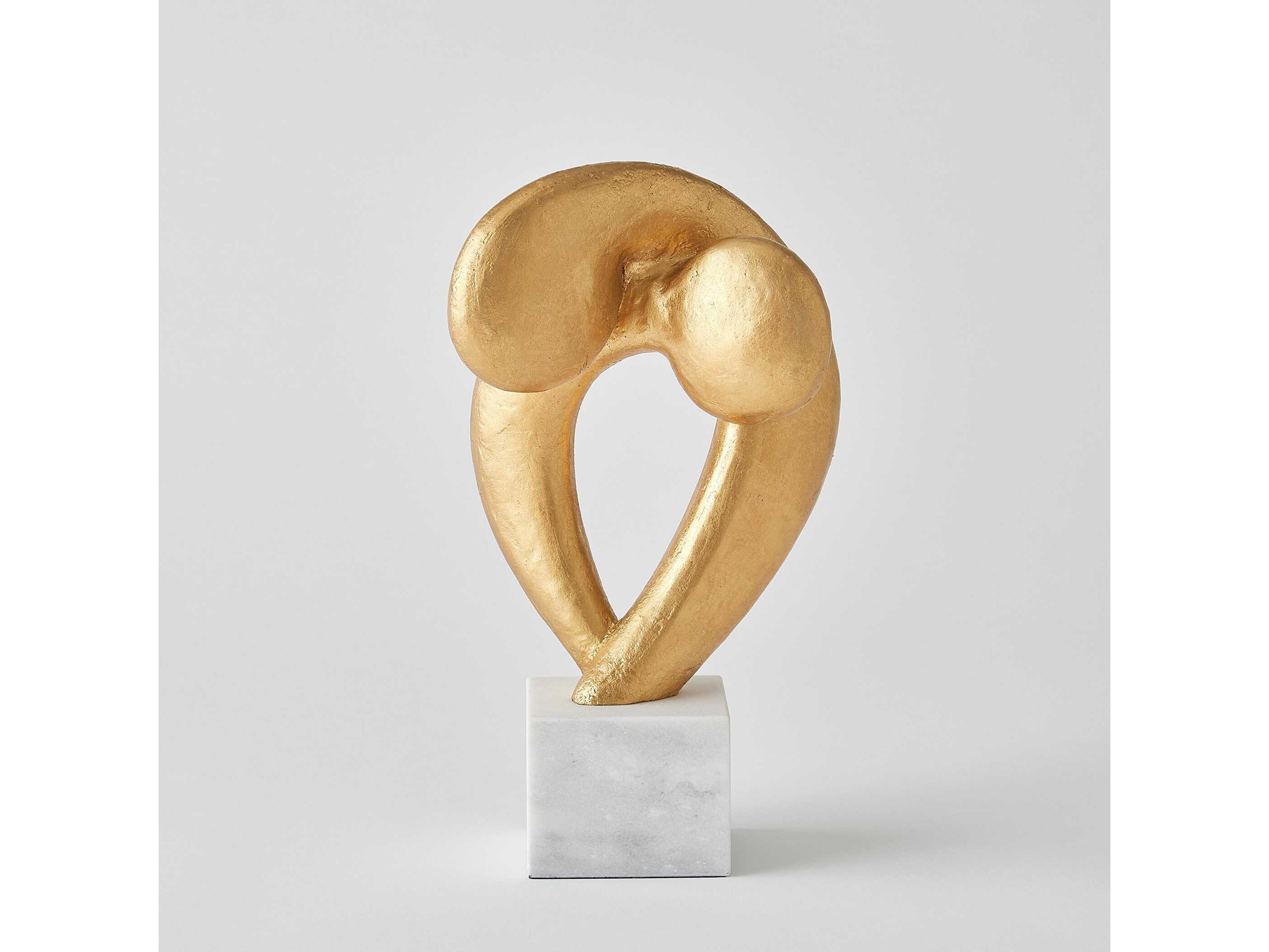Global Views Gold Leaf Align Sculpture