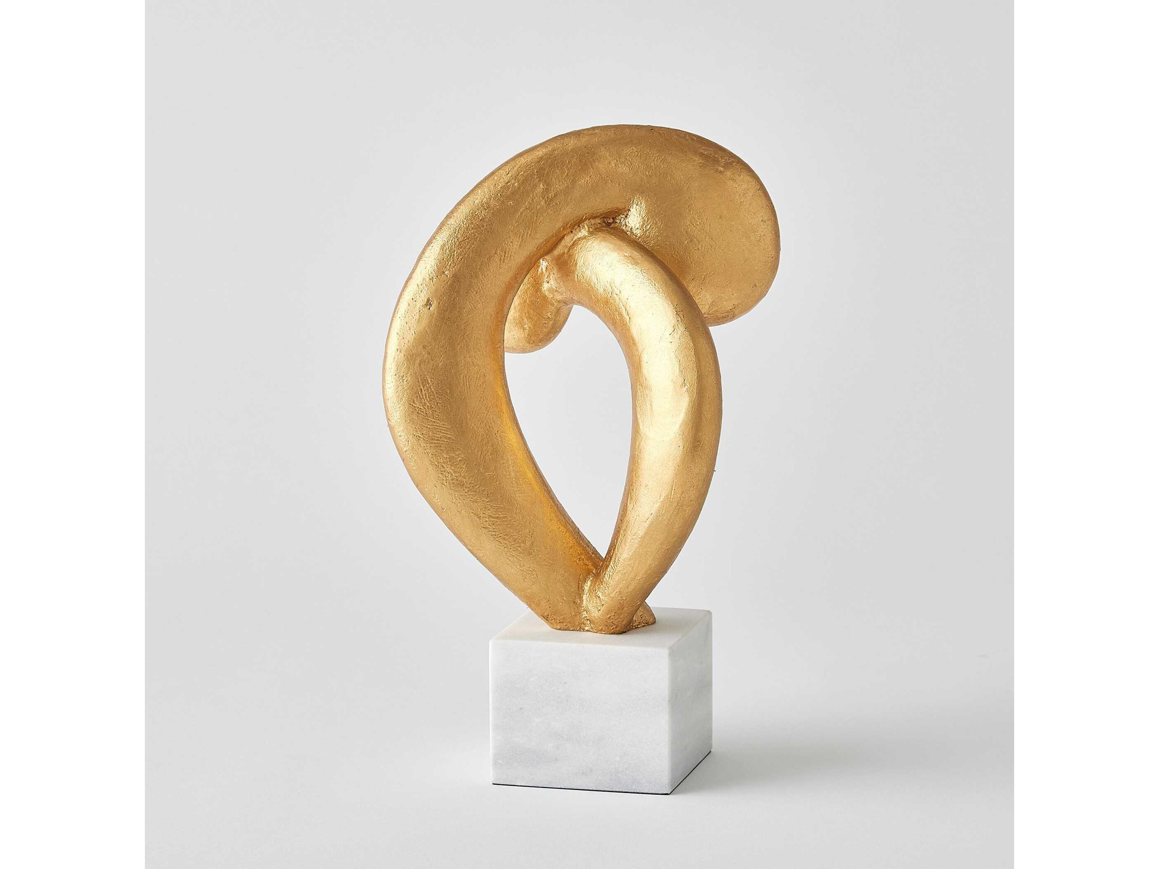 Global Views Gold Leaf Align Sculpture