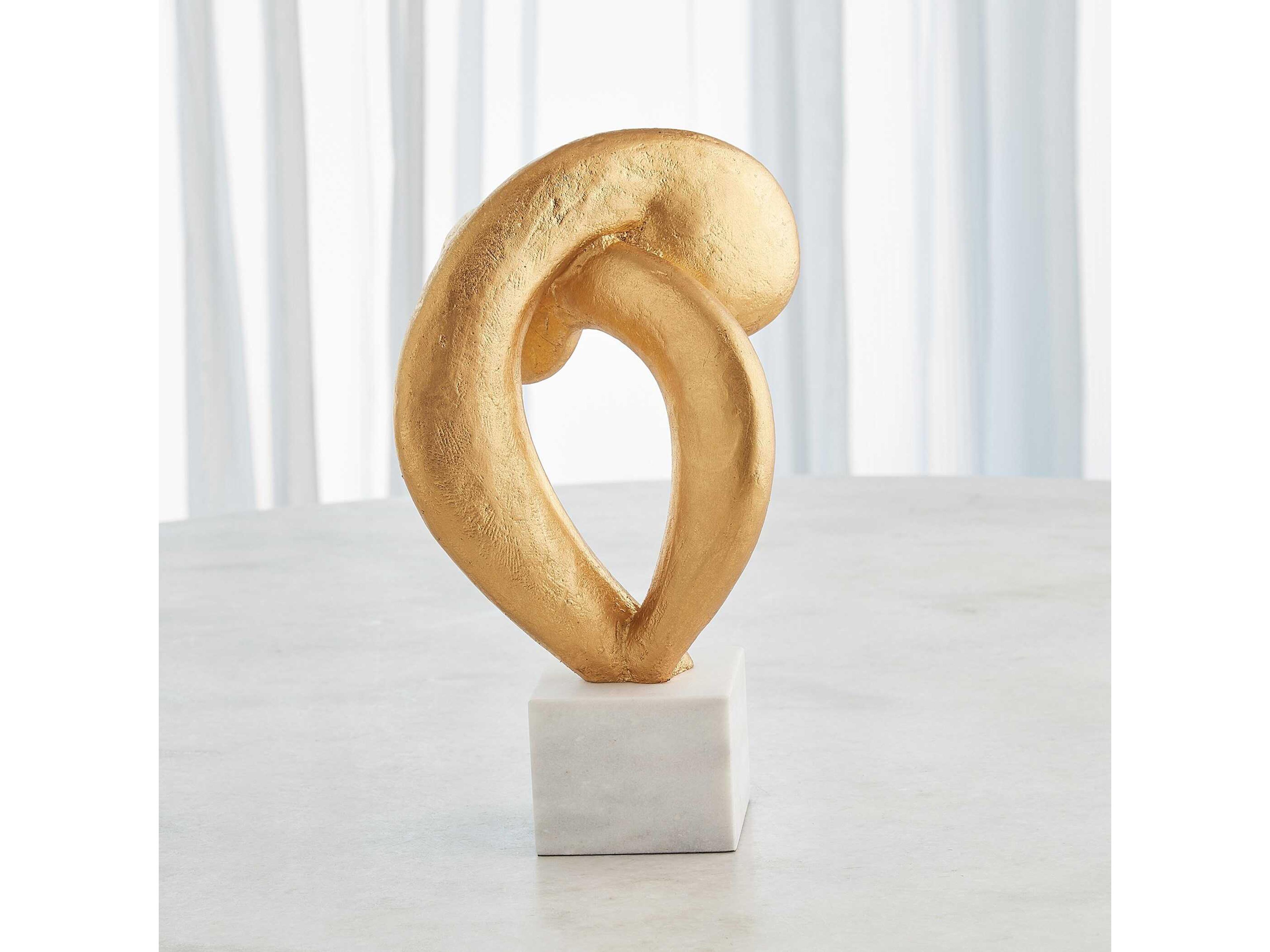 Global Views Gold Leaf Align Sculpture