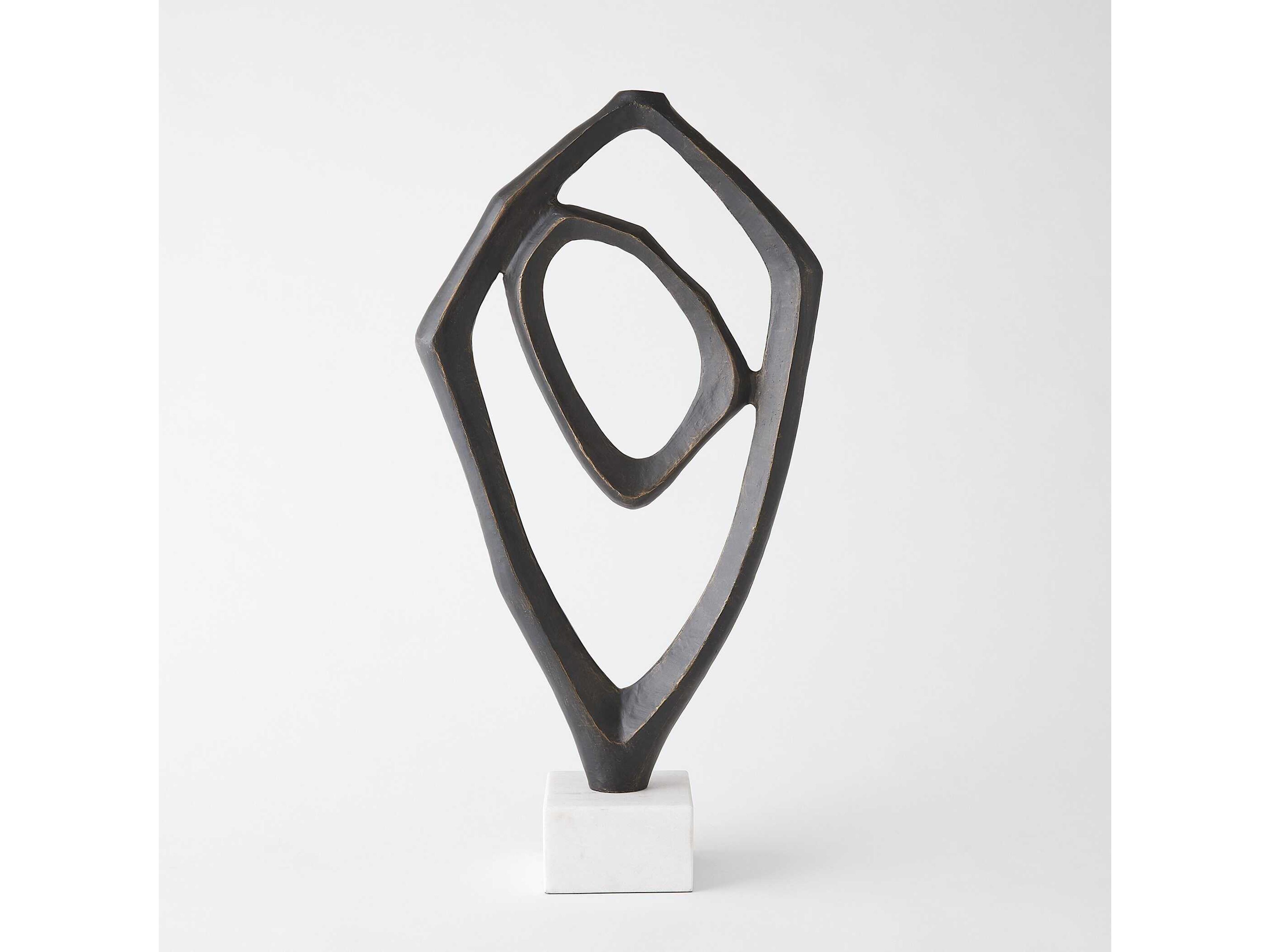Global Views Bronze Interplay Sculpture