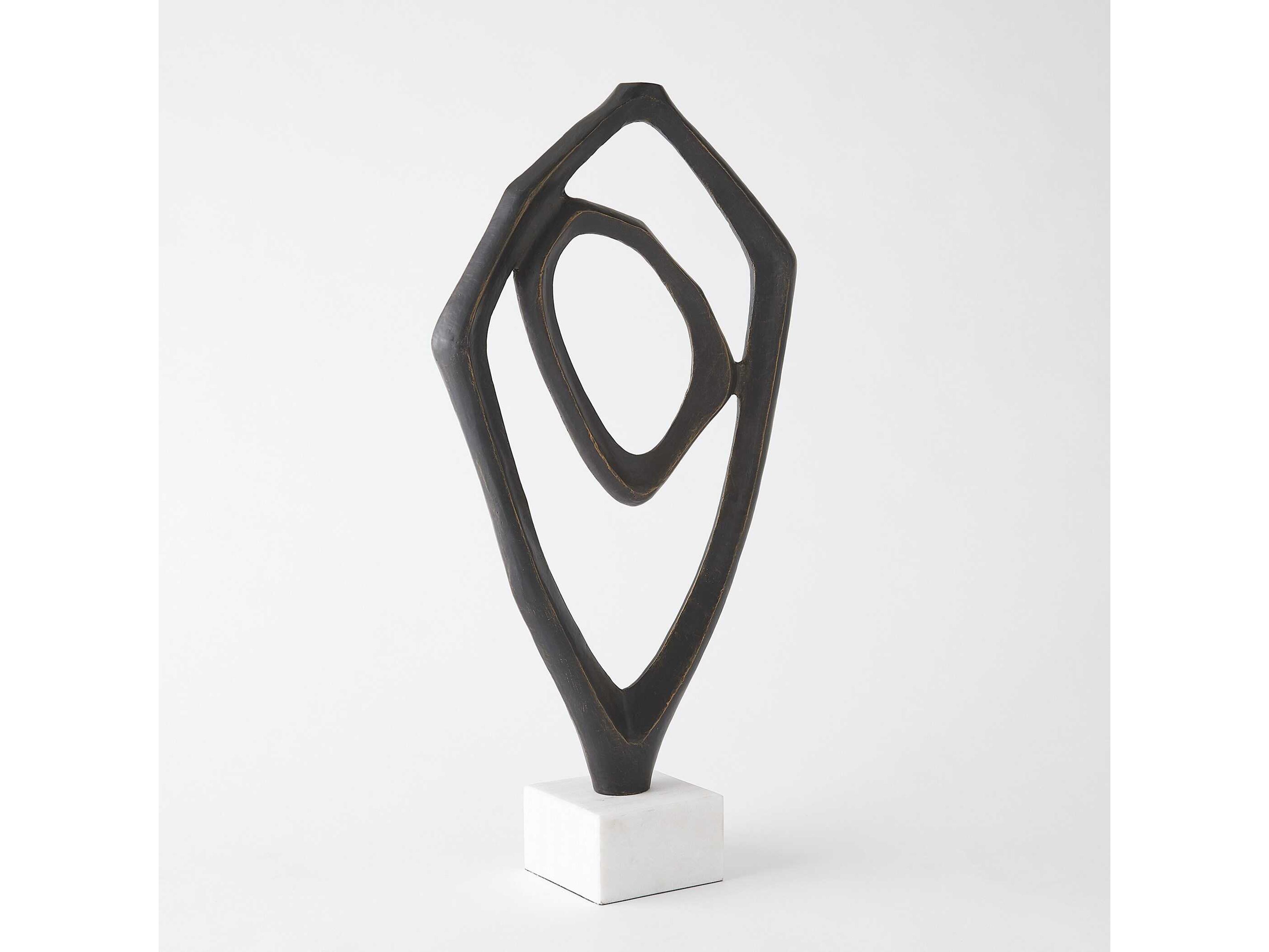 Global Views Bronze Interplay Sculpture