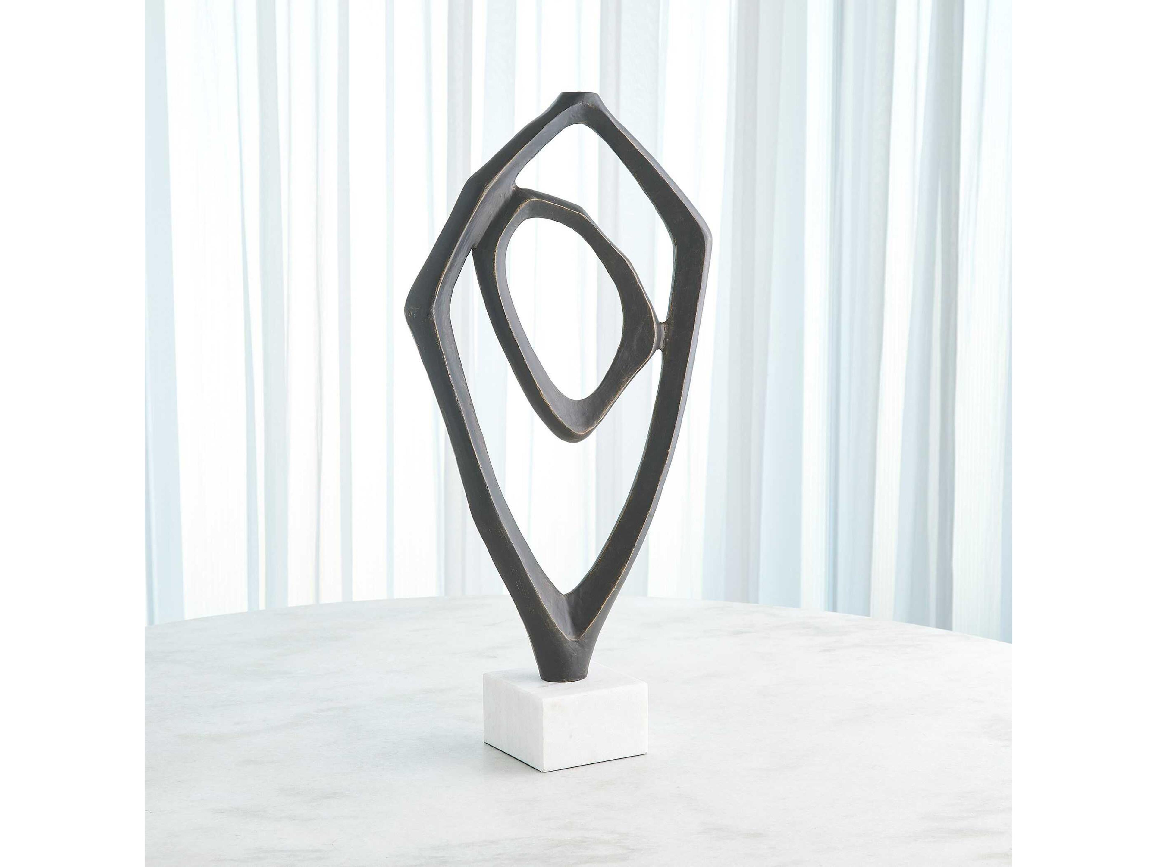 Global Views Bronze Interplay Sculpture