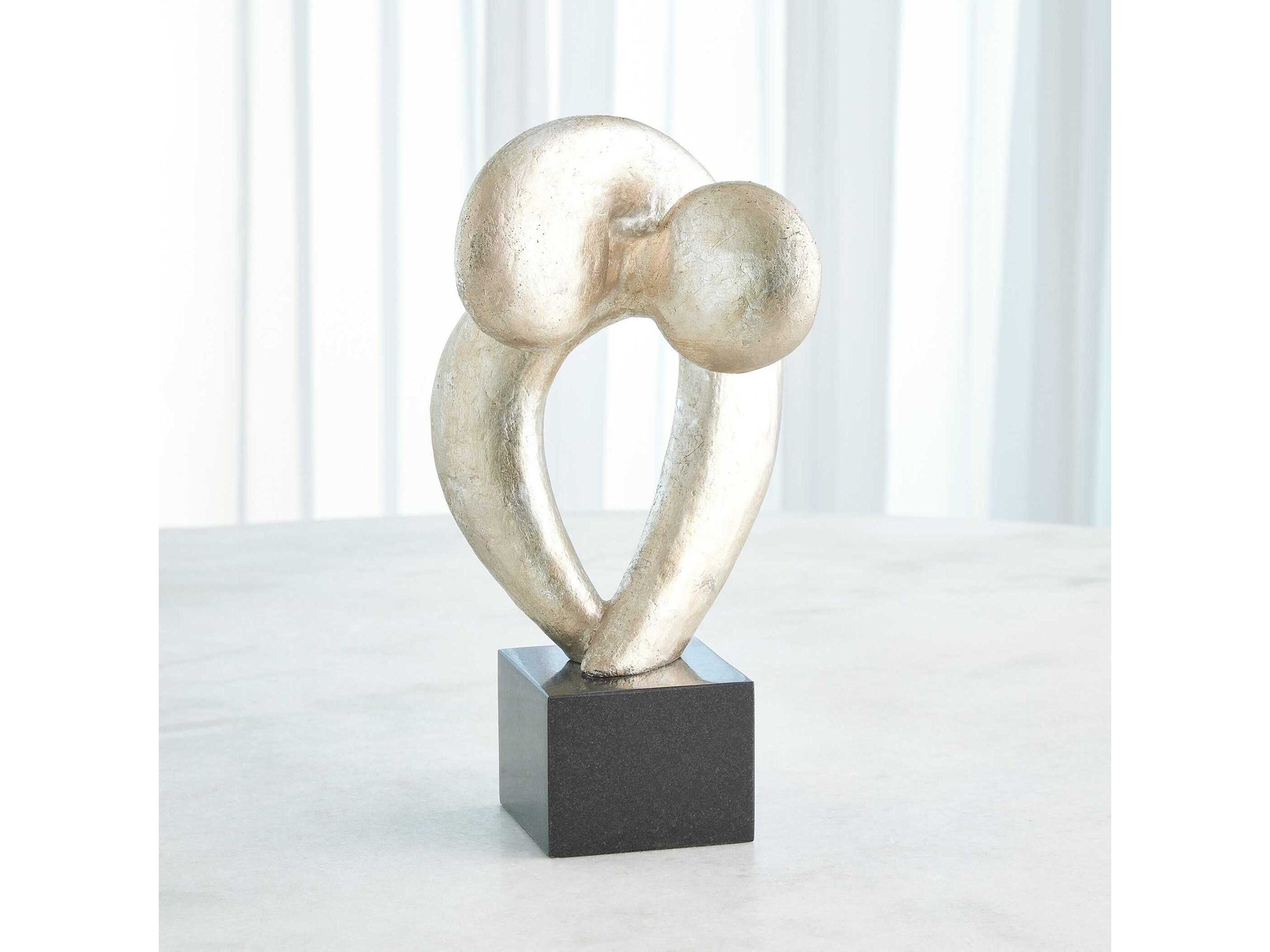 Global Views Silver Leaf Align Sculpture