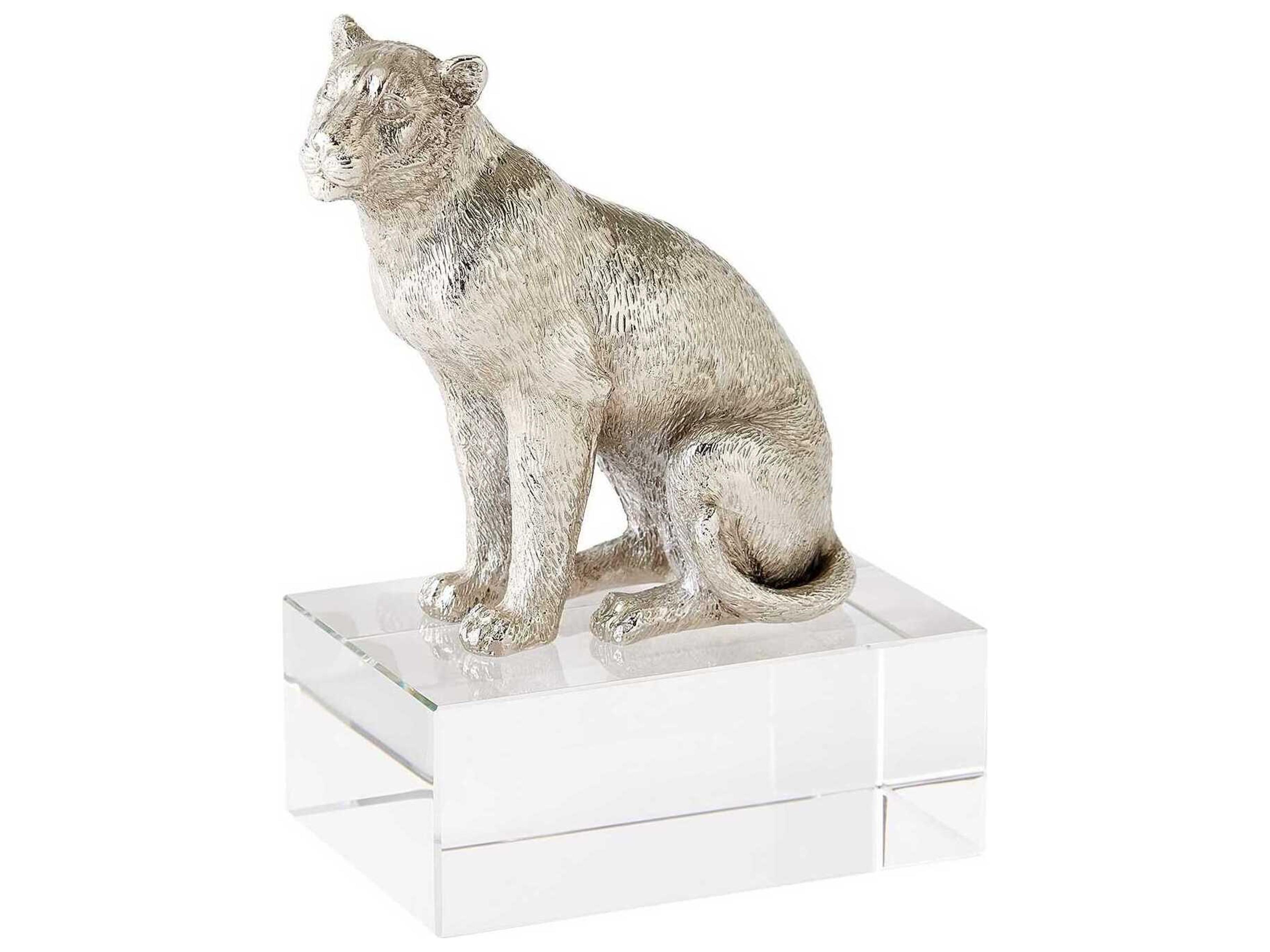 Global Views Nickel Lioness Sculpture