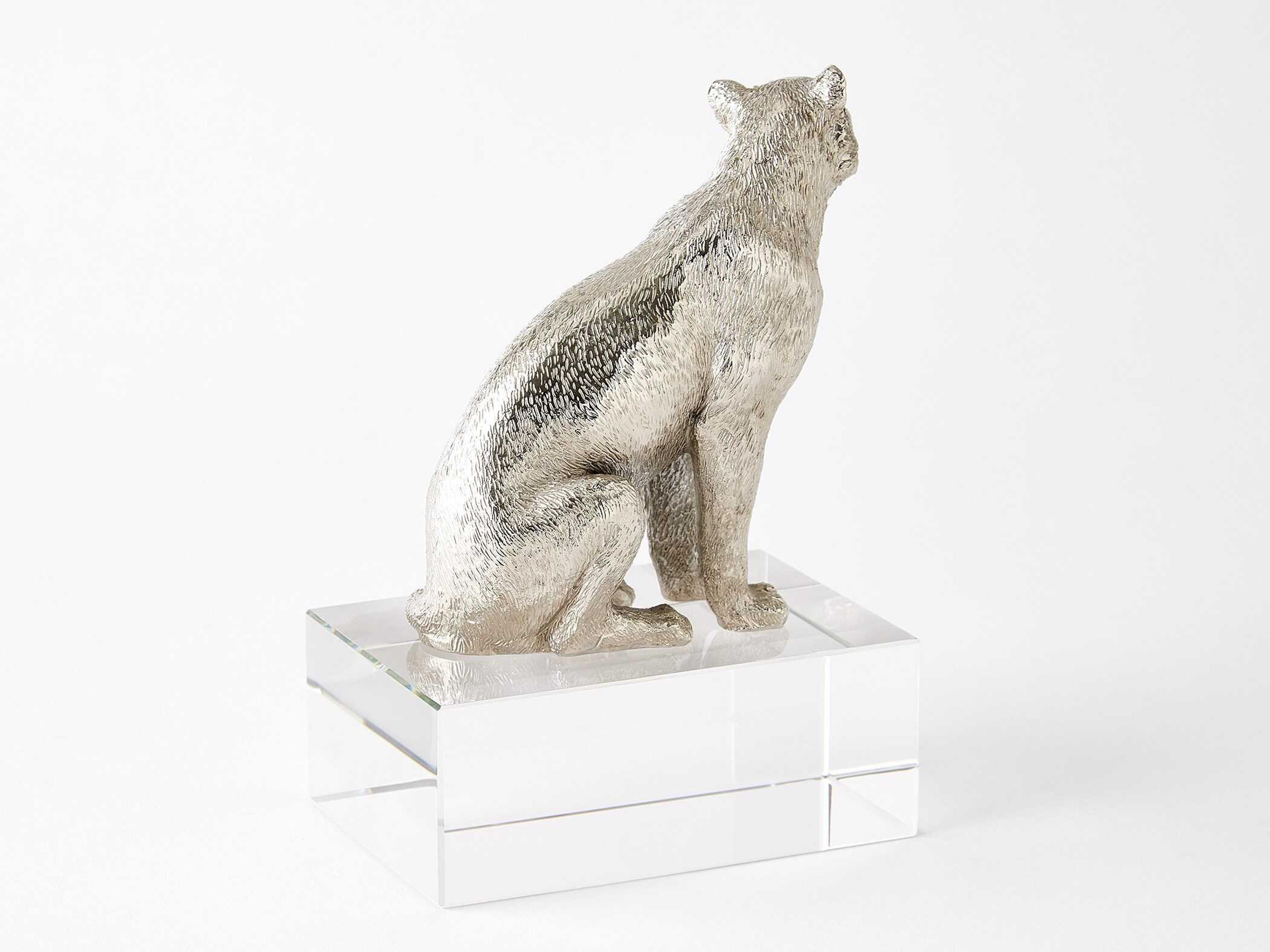 Global Views Nickel Lioness Sculpture