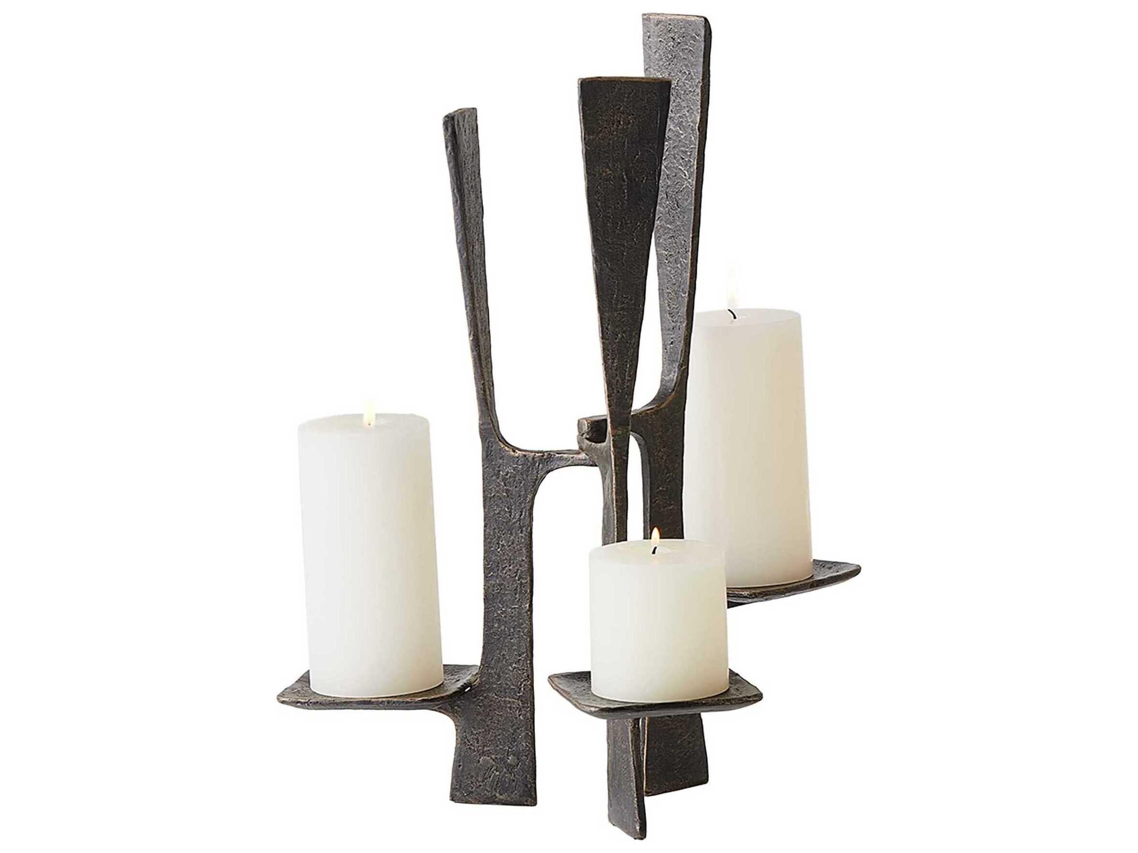 Global Views Bronze Triune Candleholder