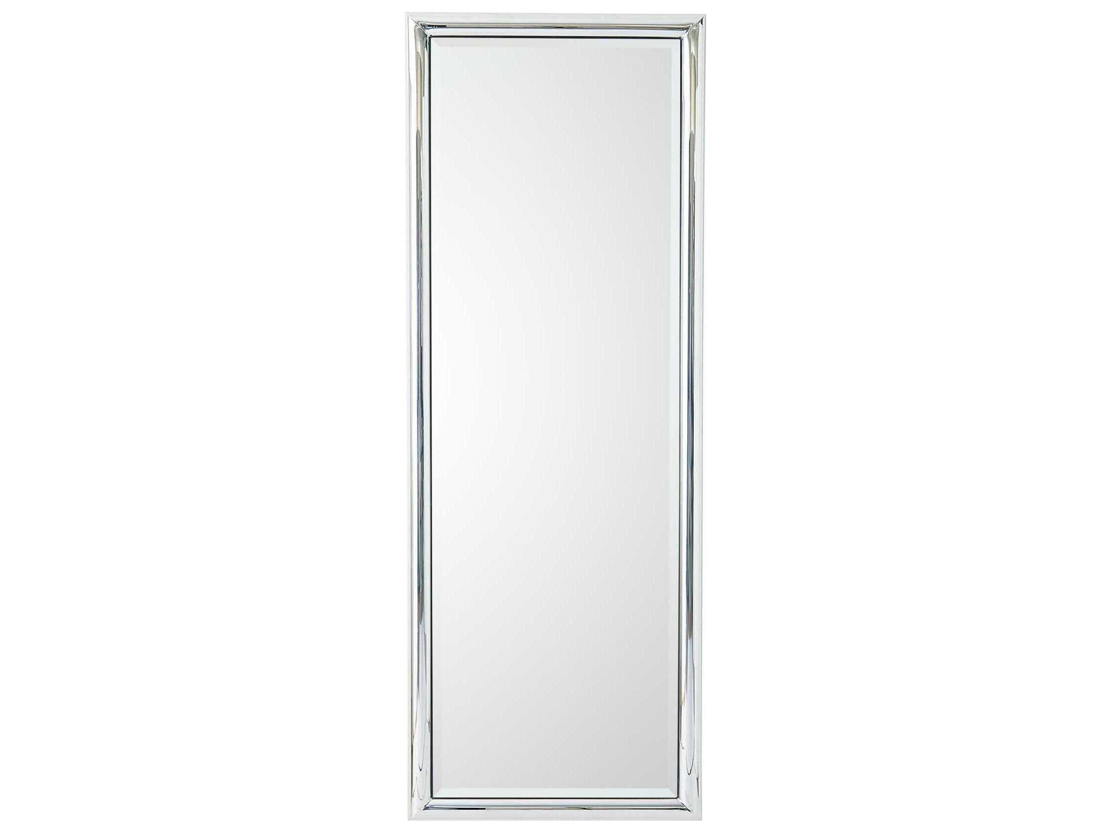 Bennett Polished Nickel Rectangular Floor Mirror