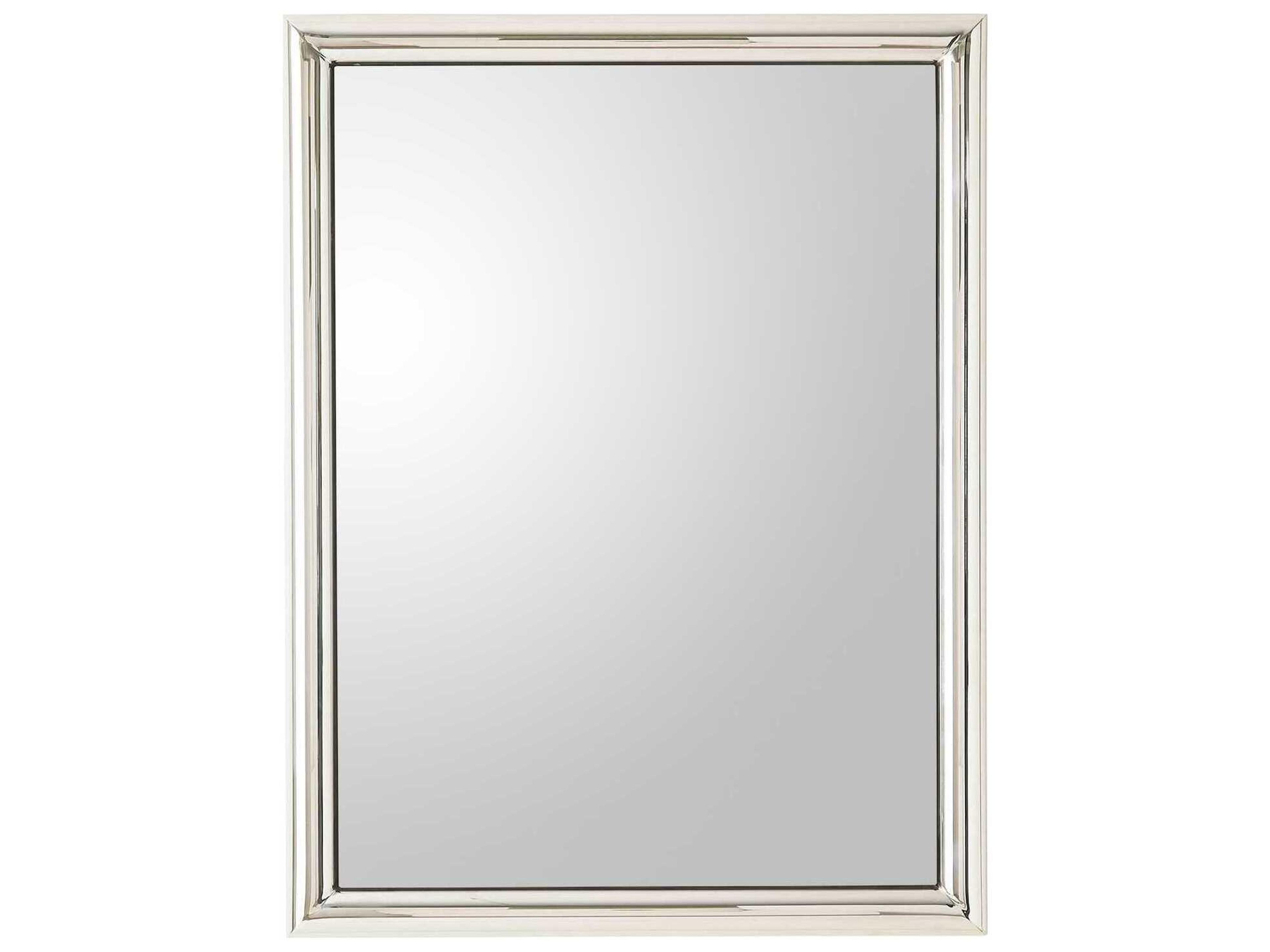 Bennett Polished Nickel Rectangular Wall Mirror