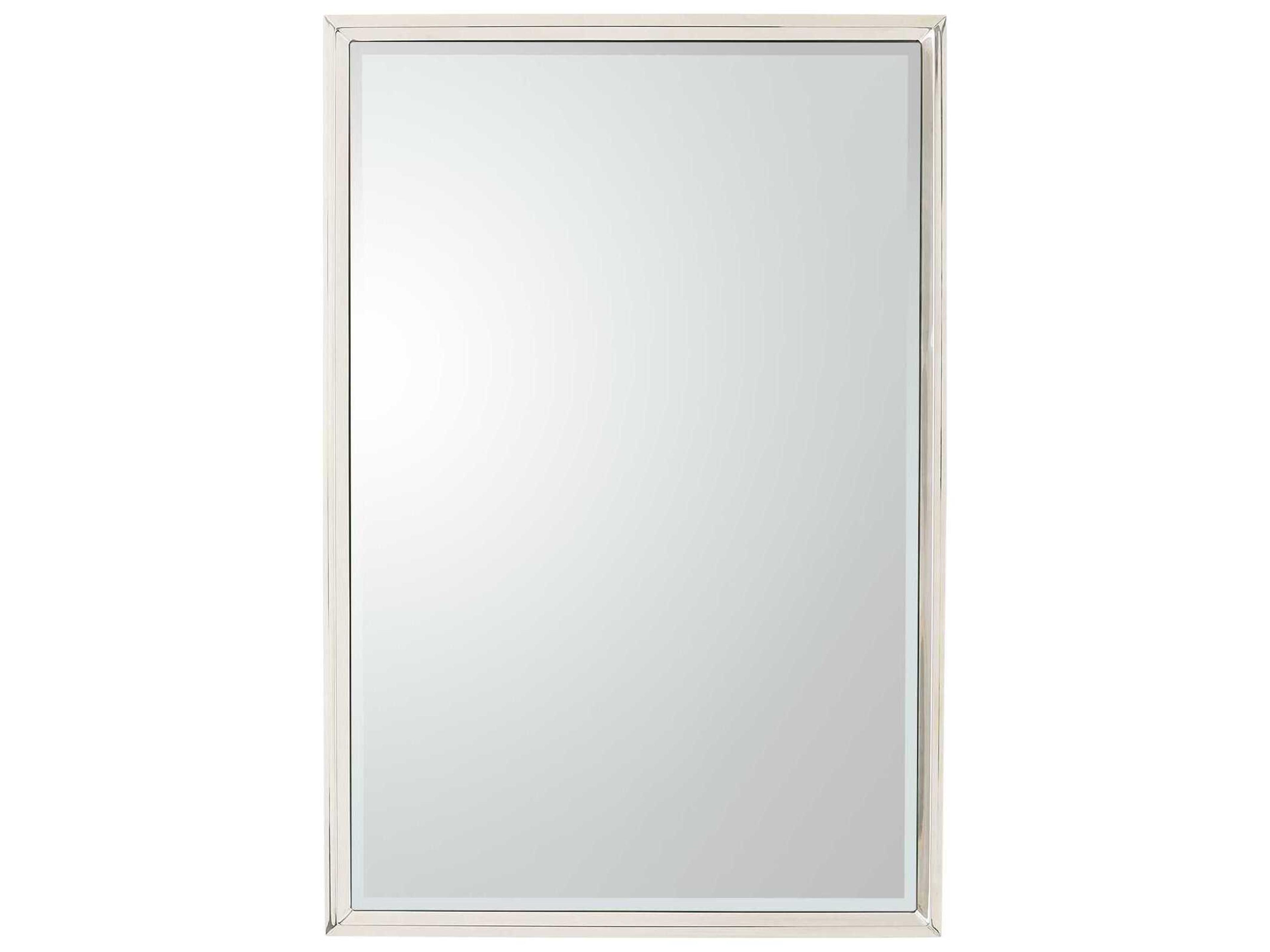 Reeves Polished Nickel Rectangular Wall Mirror