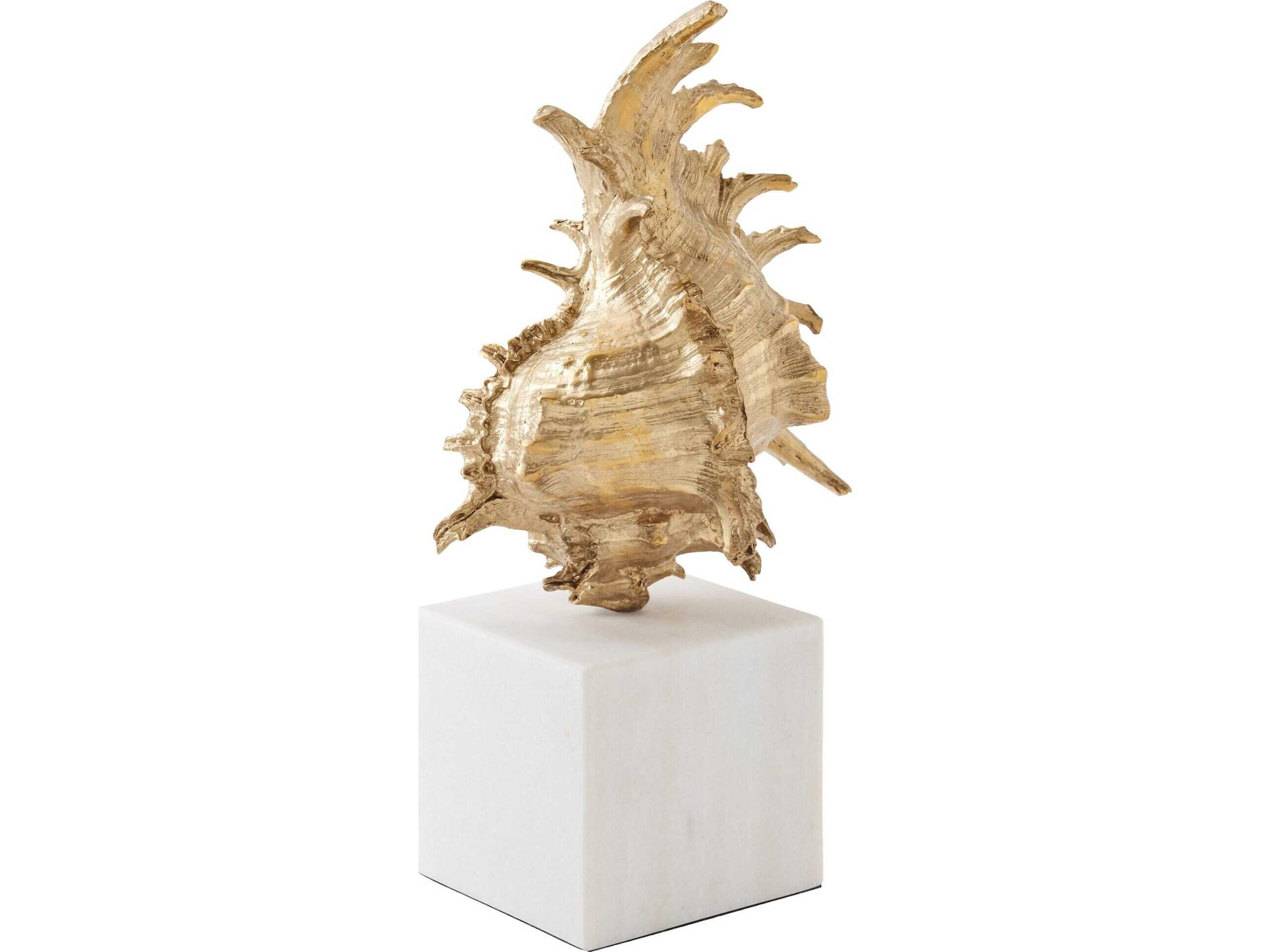 Spider Conch Shell Brass Sculpture