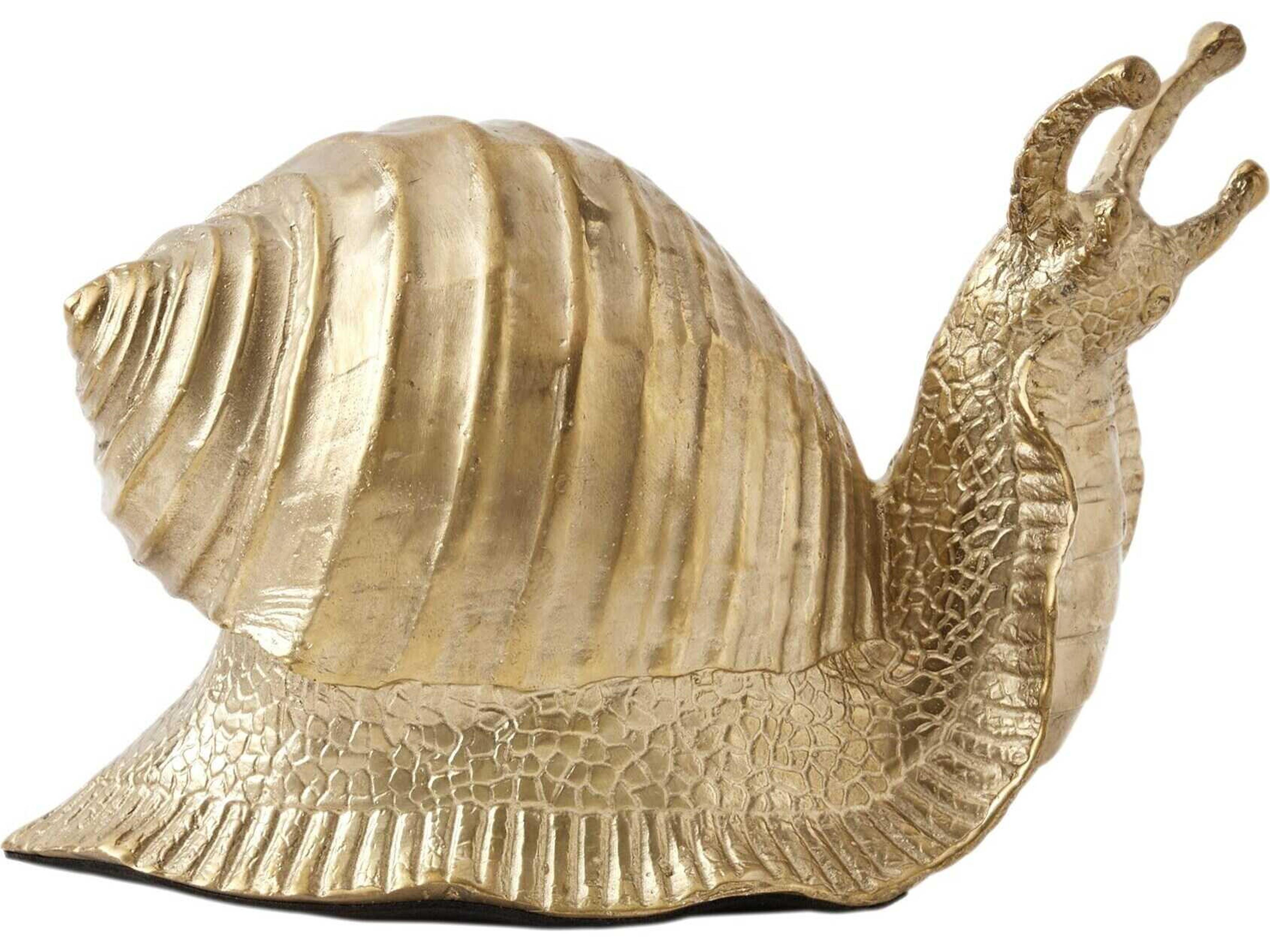 Global Views Snail Brass Sculpture