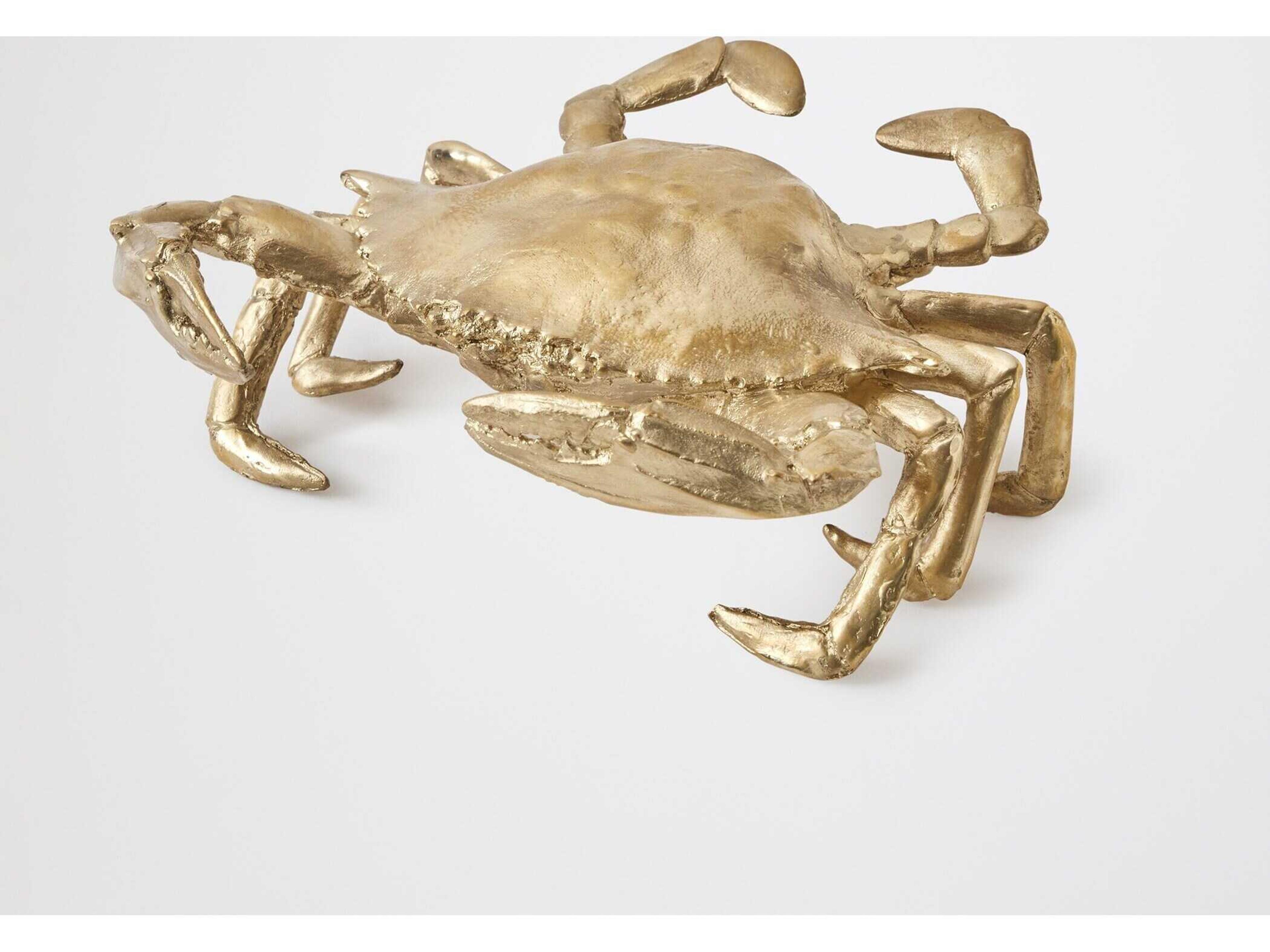 Global Views Crab Brass Sculpture
