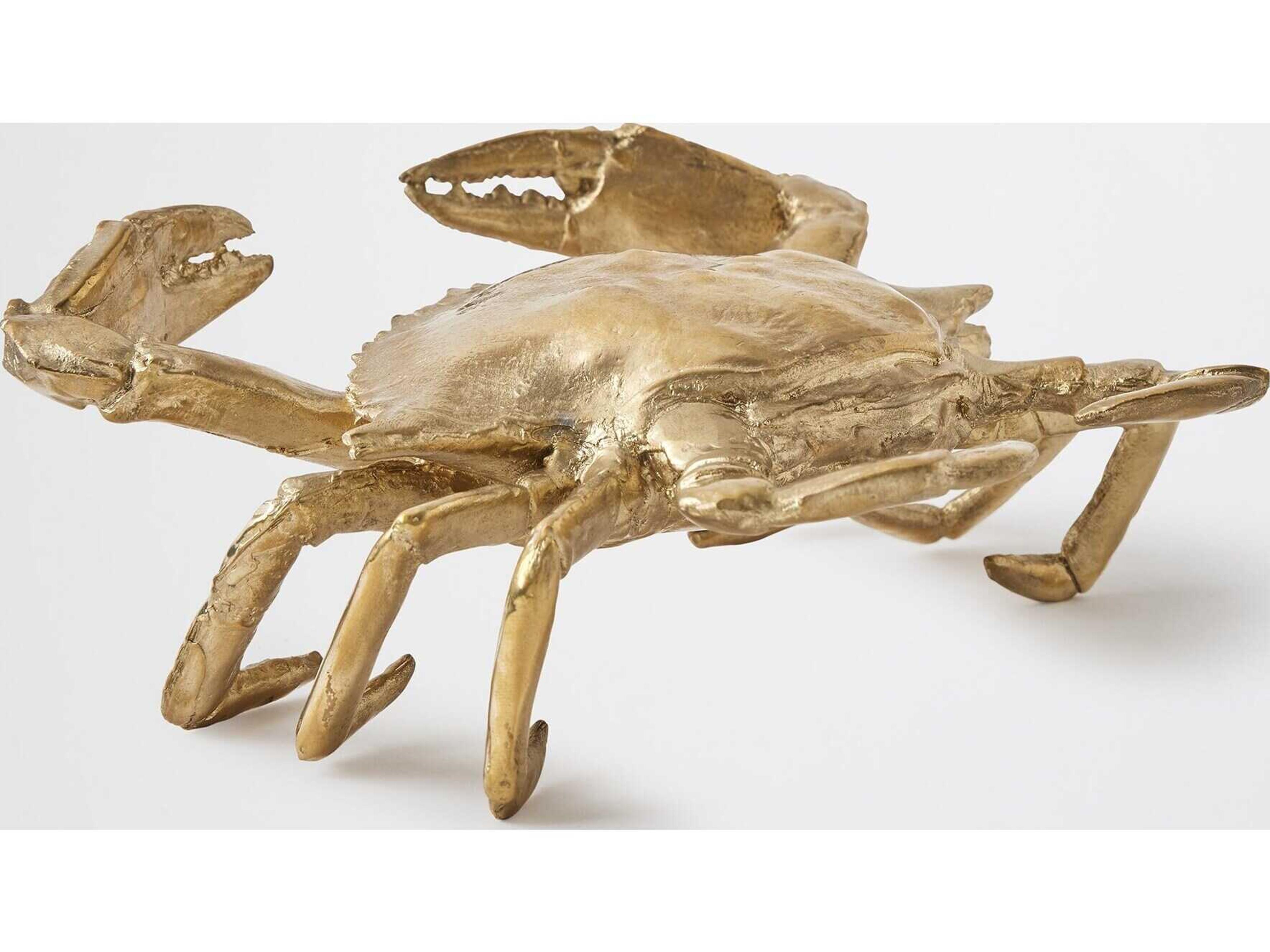 Global Views Crab Brass Sculpture