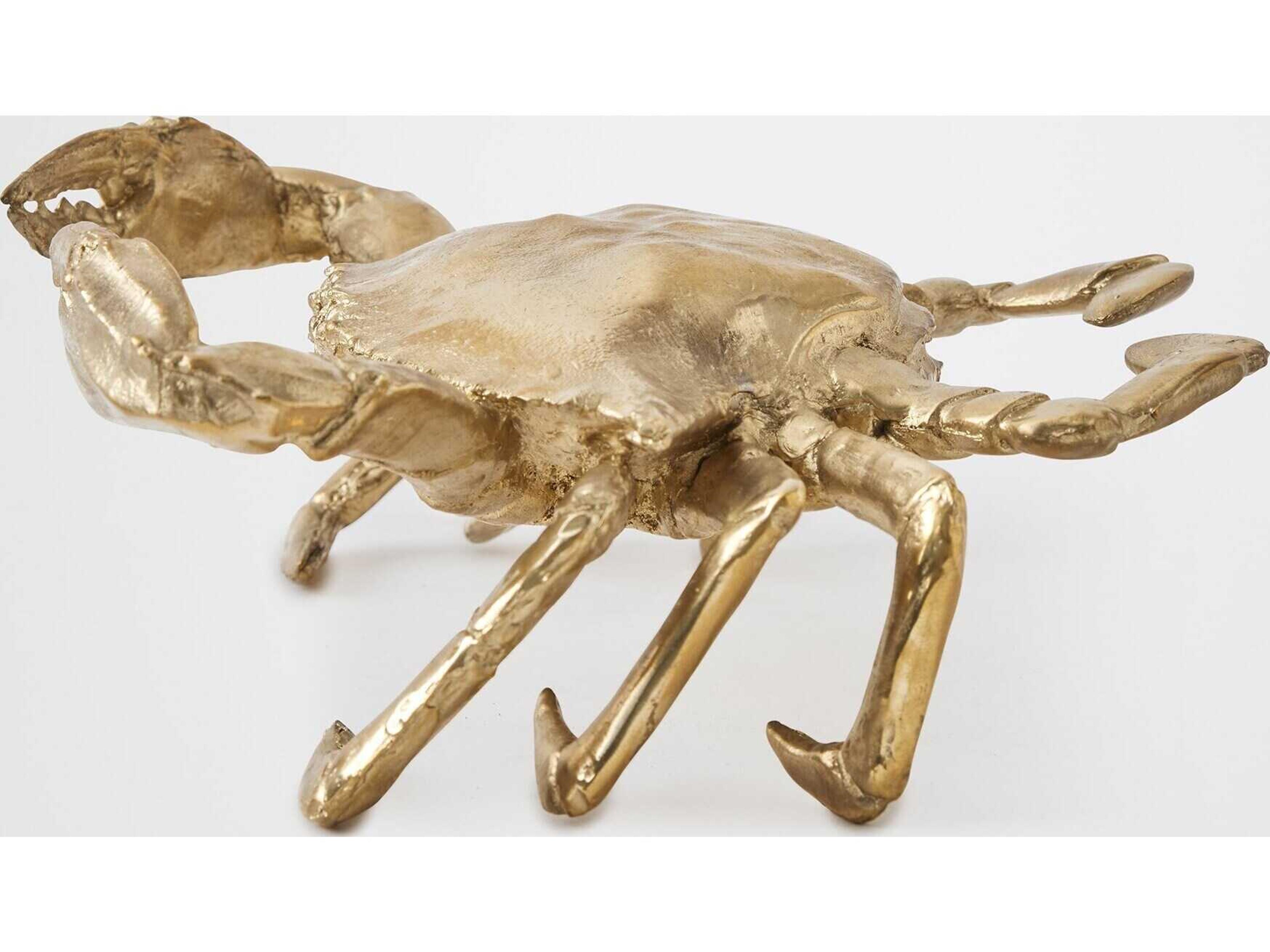 Global Views Crab Brass Sculpture