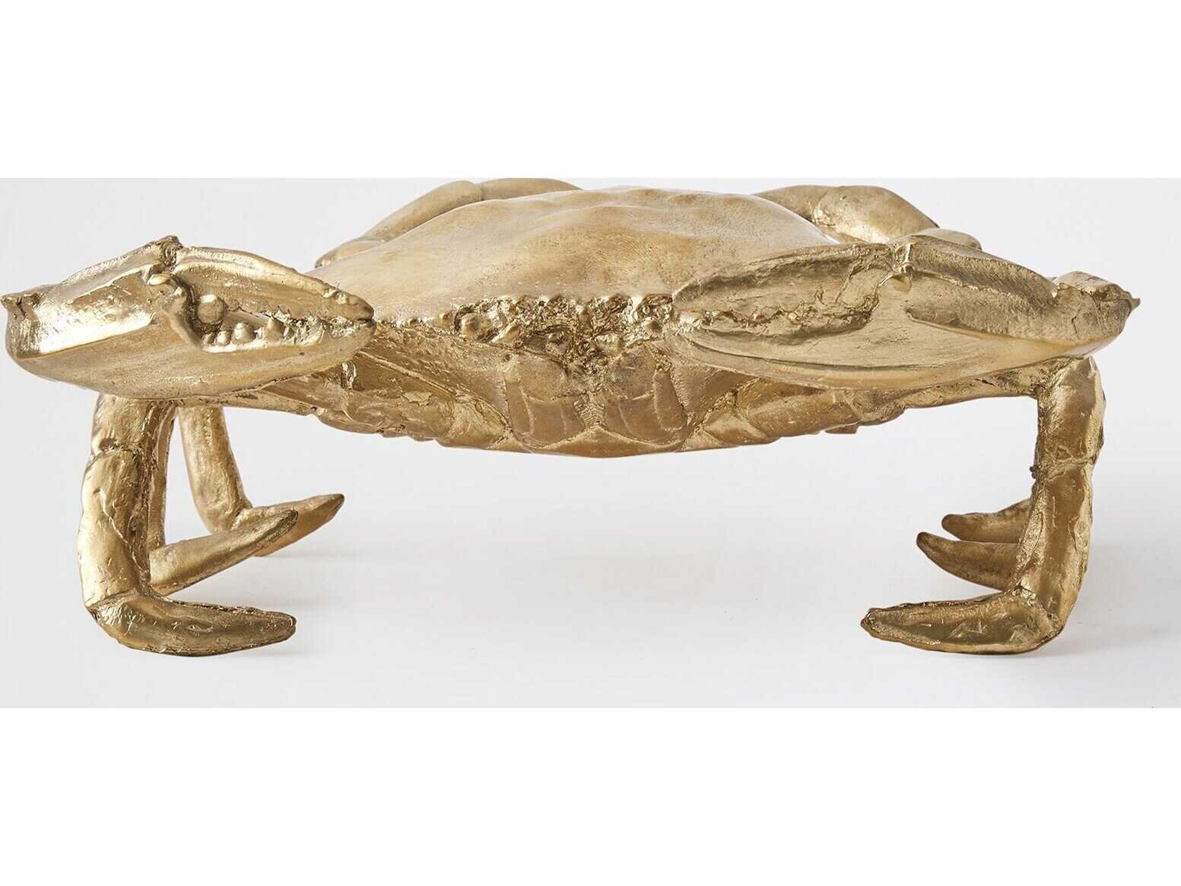 Global Views Crab Brass Sculpture