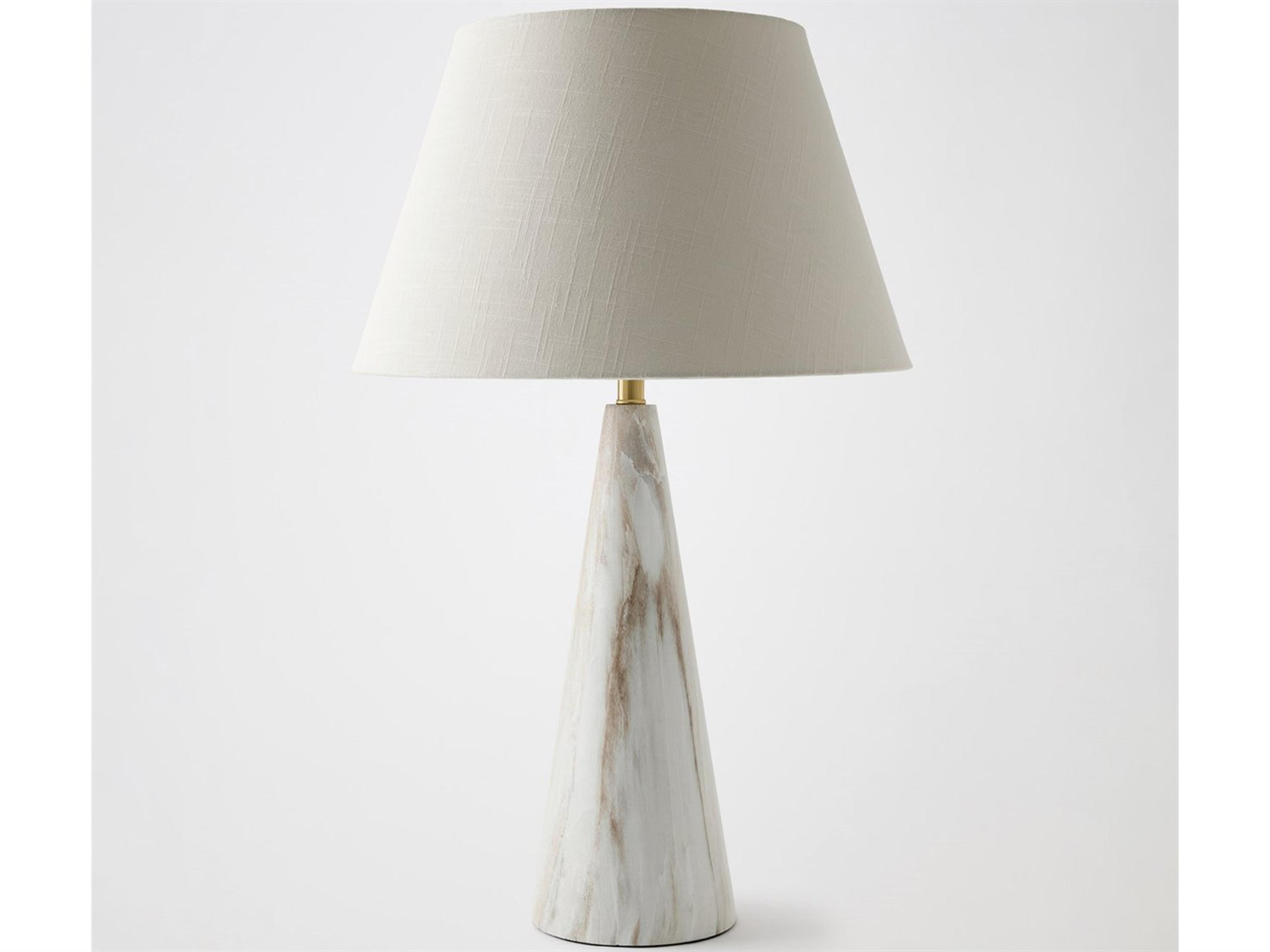 Conical Brass Buffet Lamp