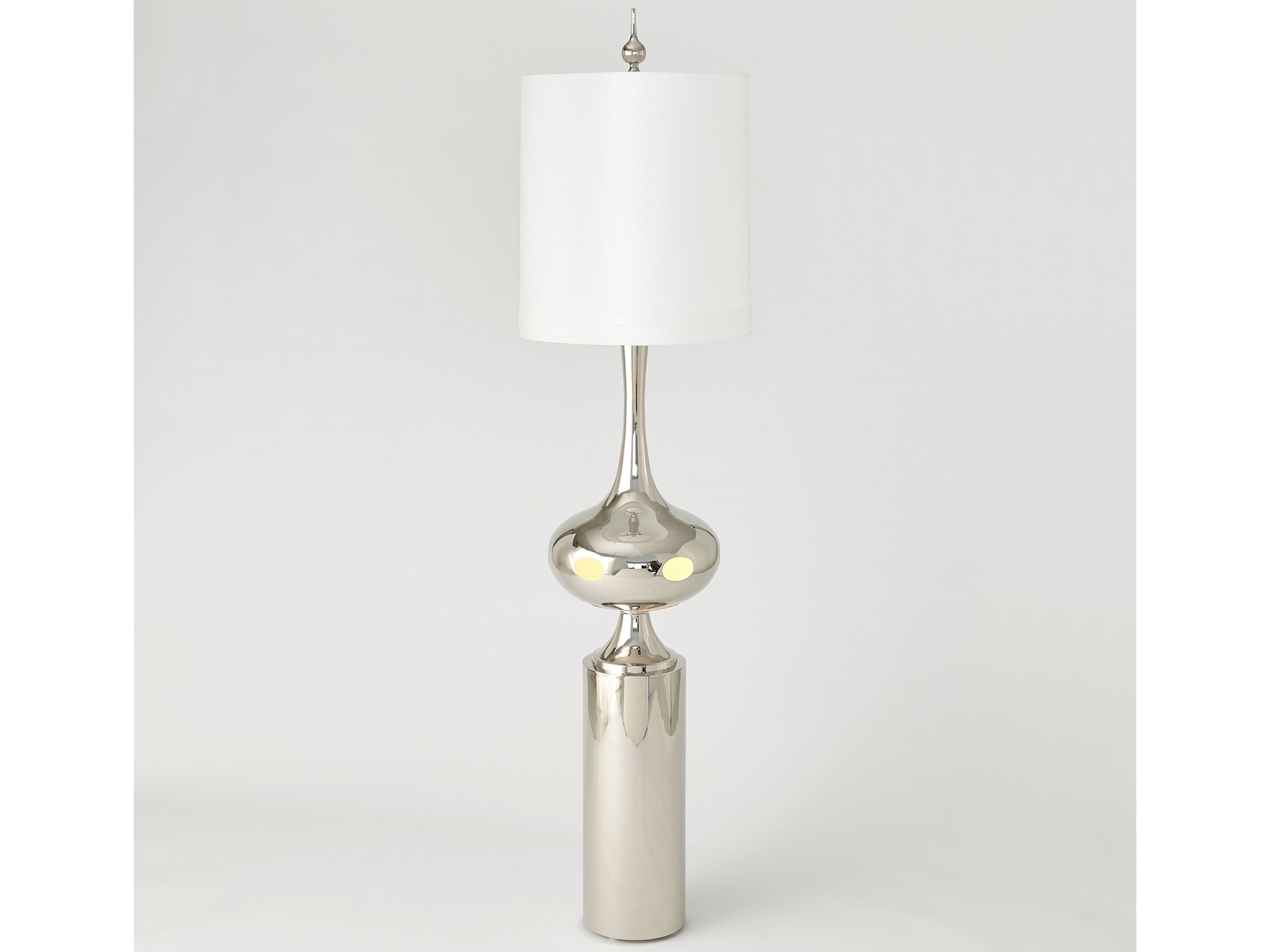 Global Views Extraterrestrial Silver Floor Lamp