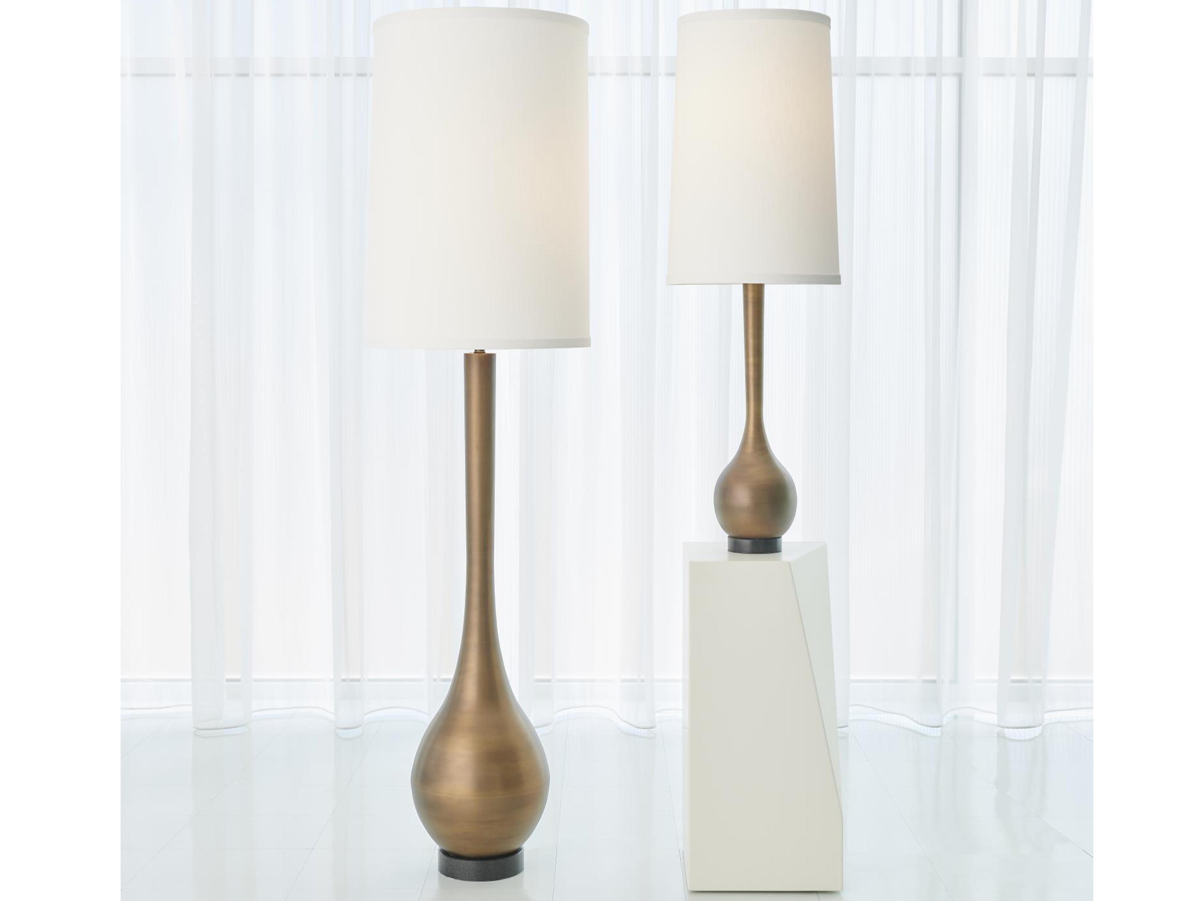 Global Views Light Bronze Floor Lamp