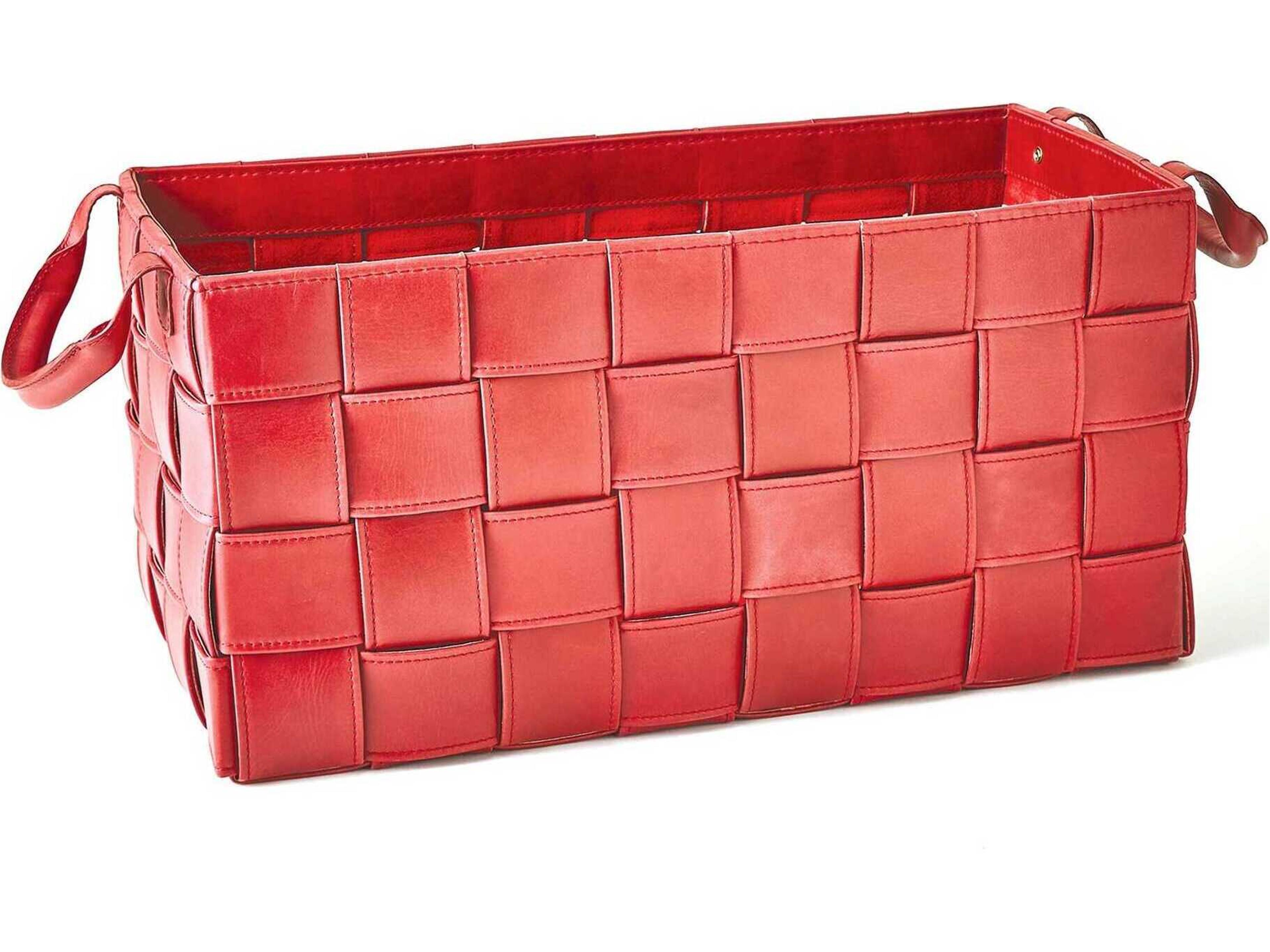 Global Views Woven Deep Red 24" Basket