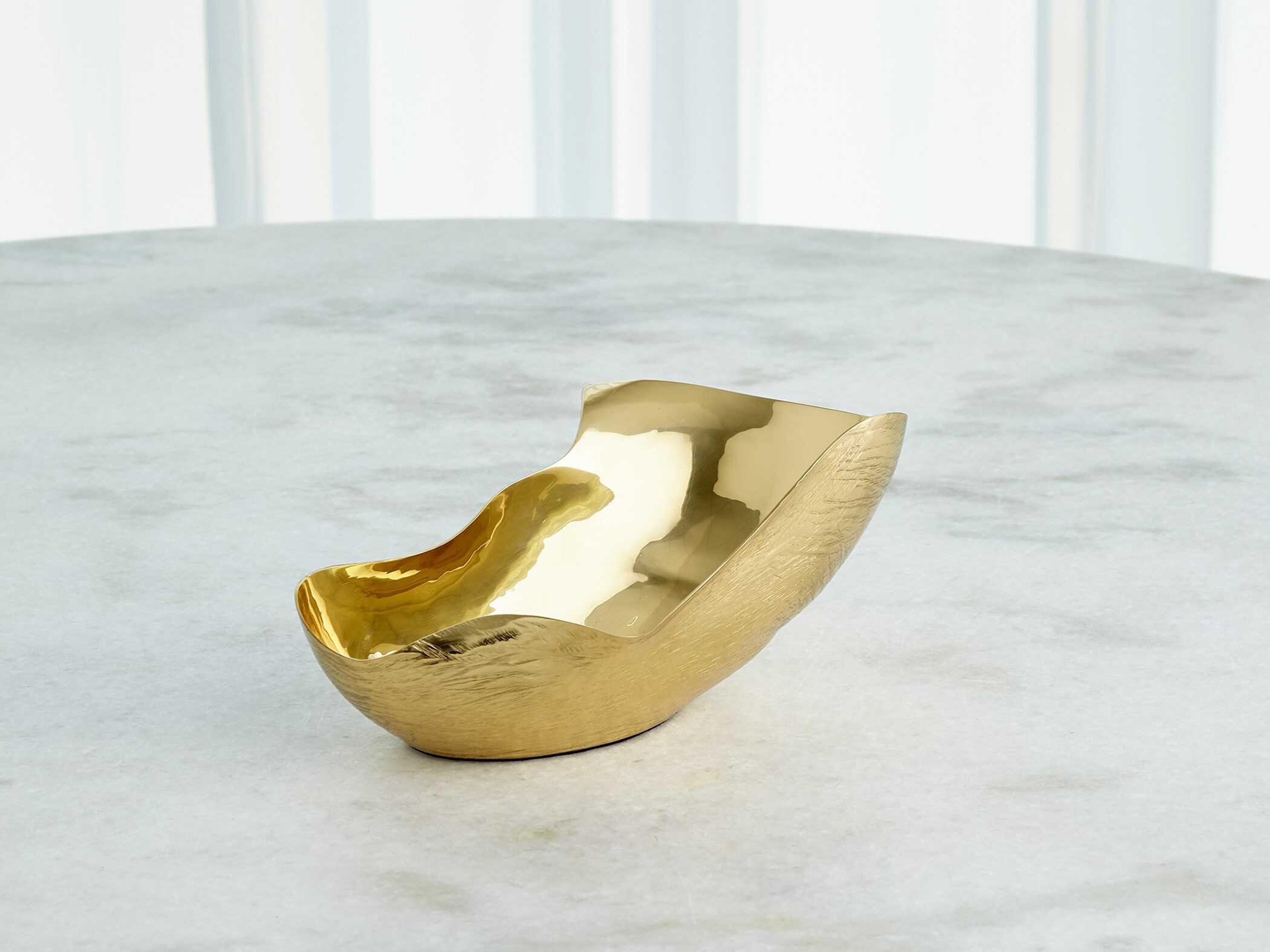 Global Views Free Form Brass 10" Bowl