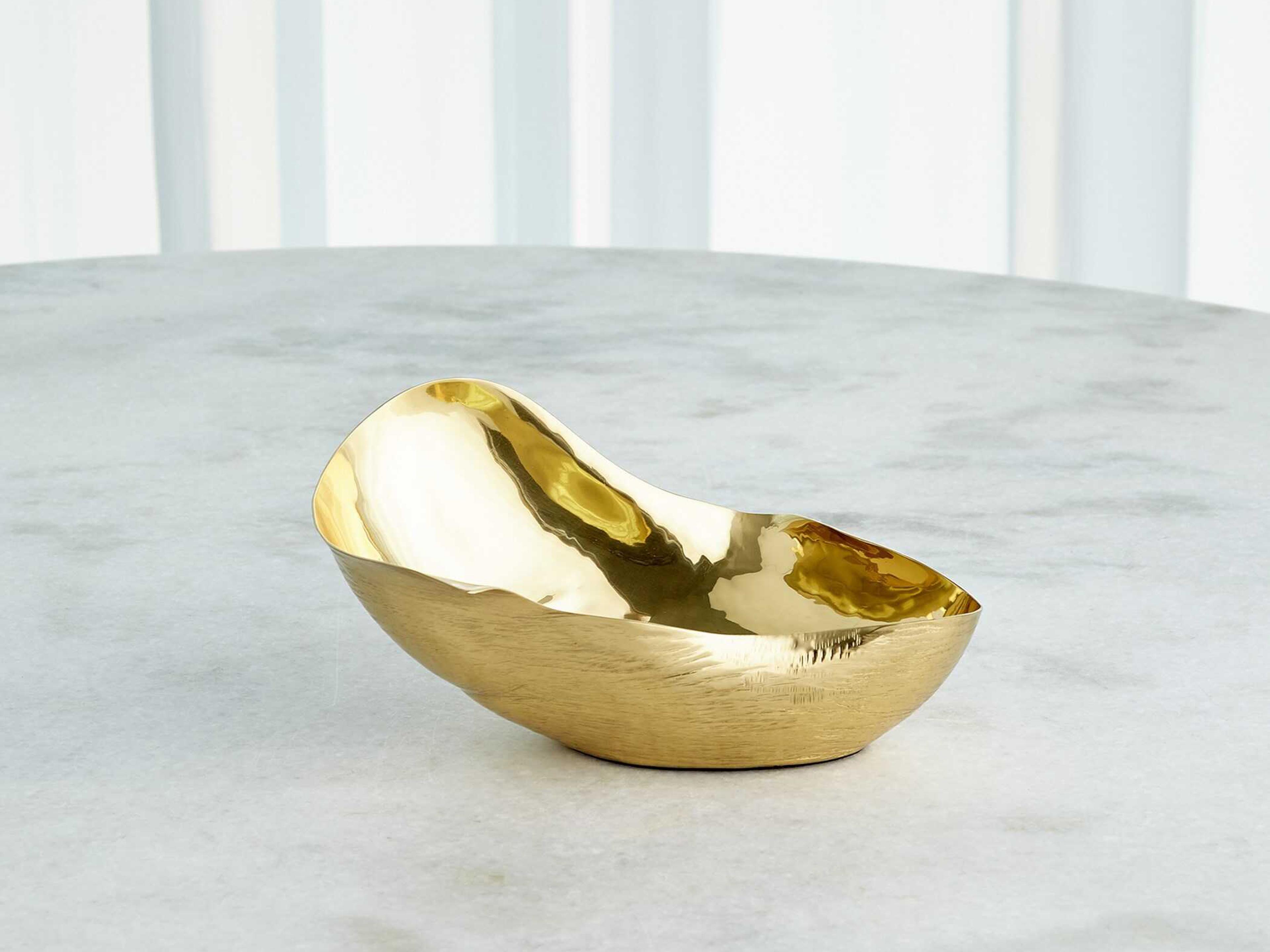 Global Views Free Form Brass 10" Bowl
