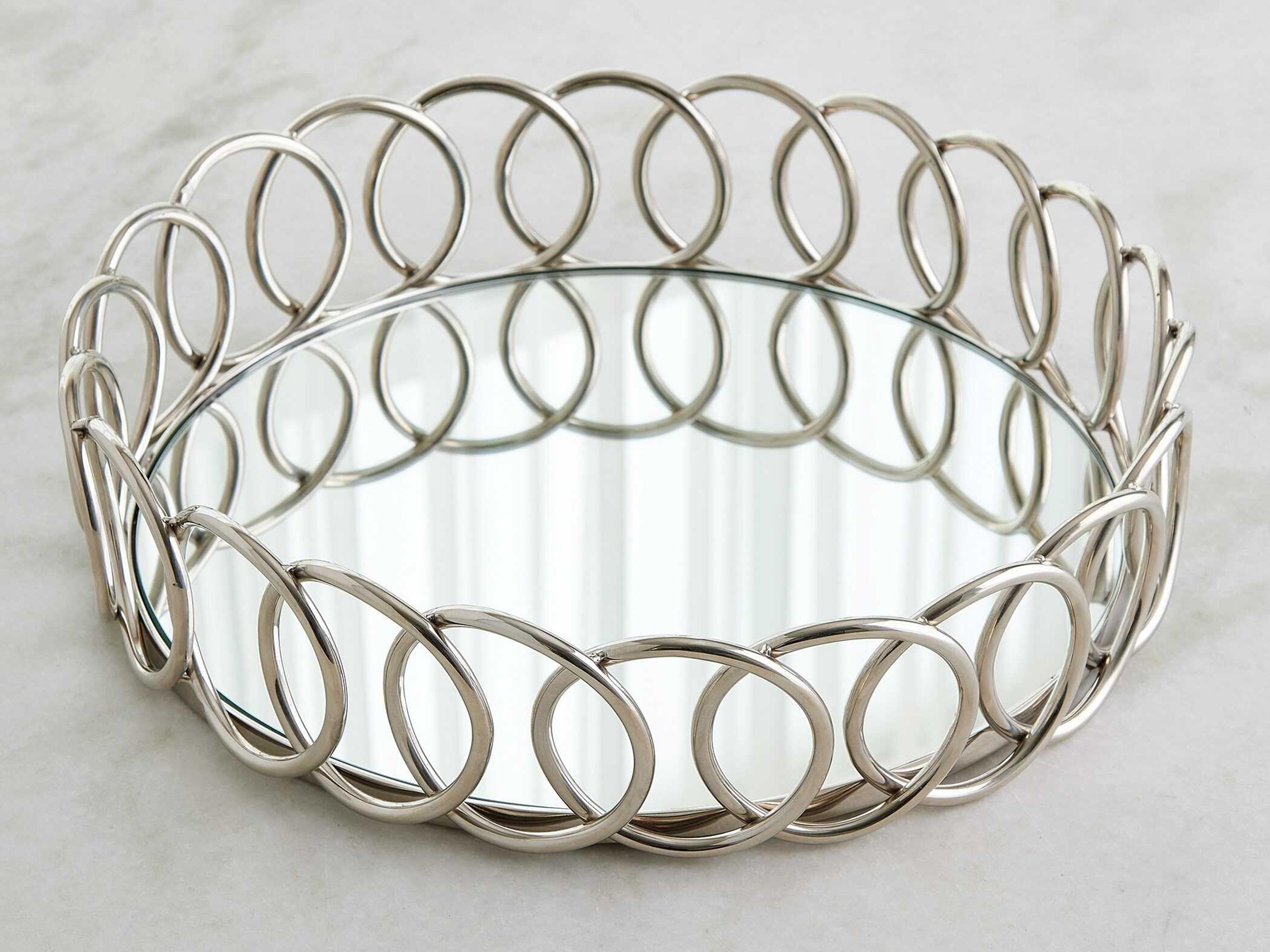 Global Views Nickel Loops Tray