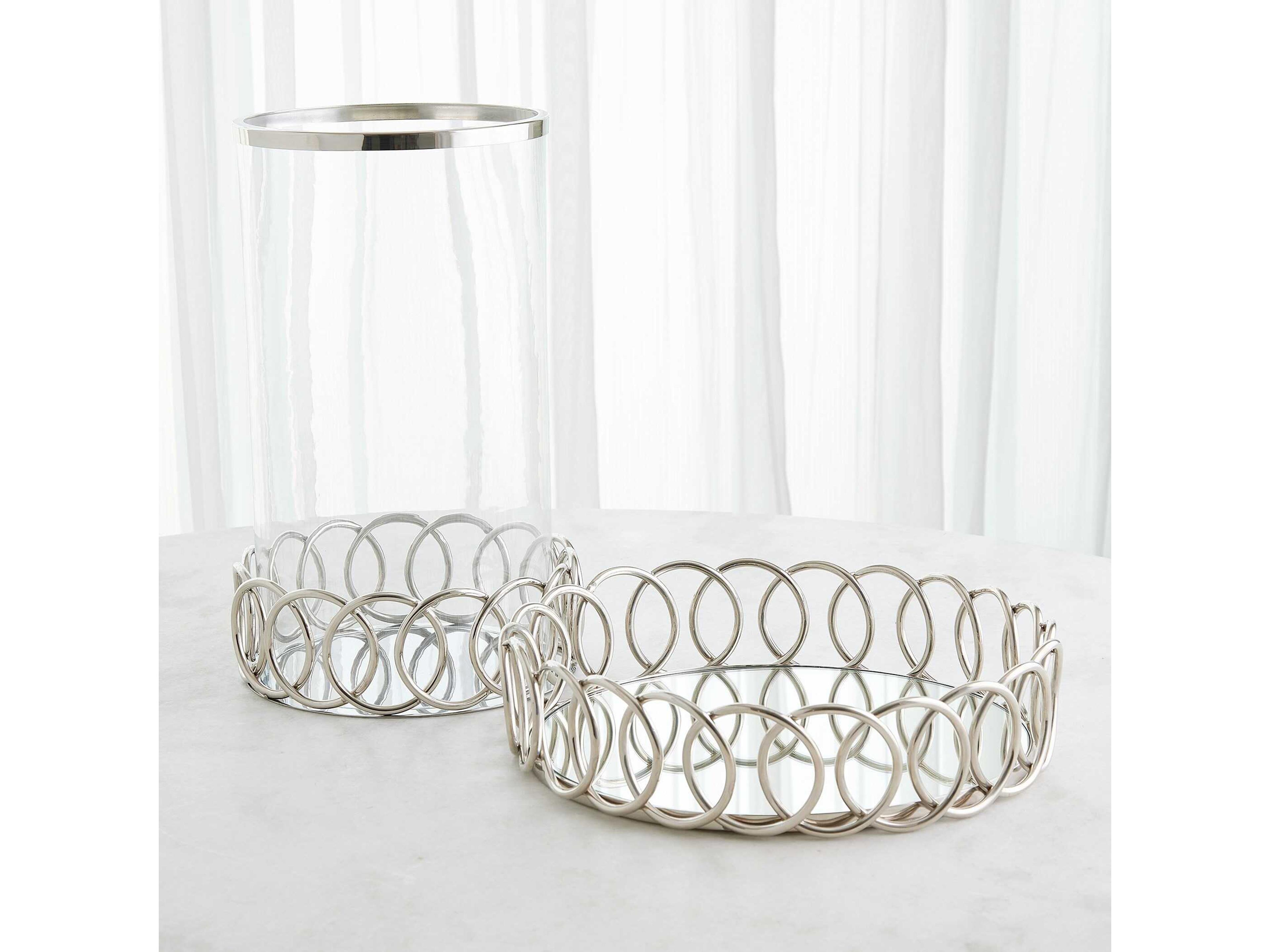 Global Views Nickel Loops Tray