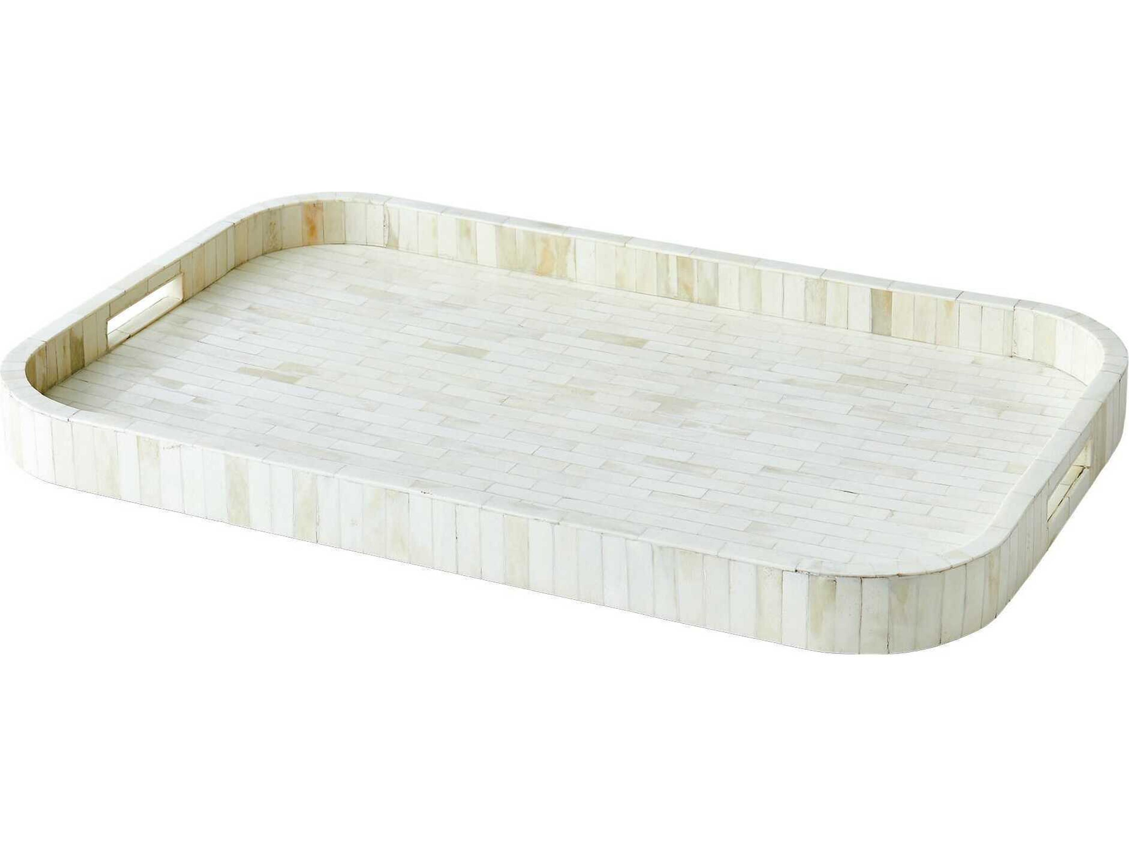 White Bone Super Ellipse Tray