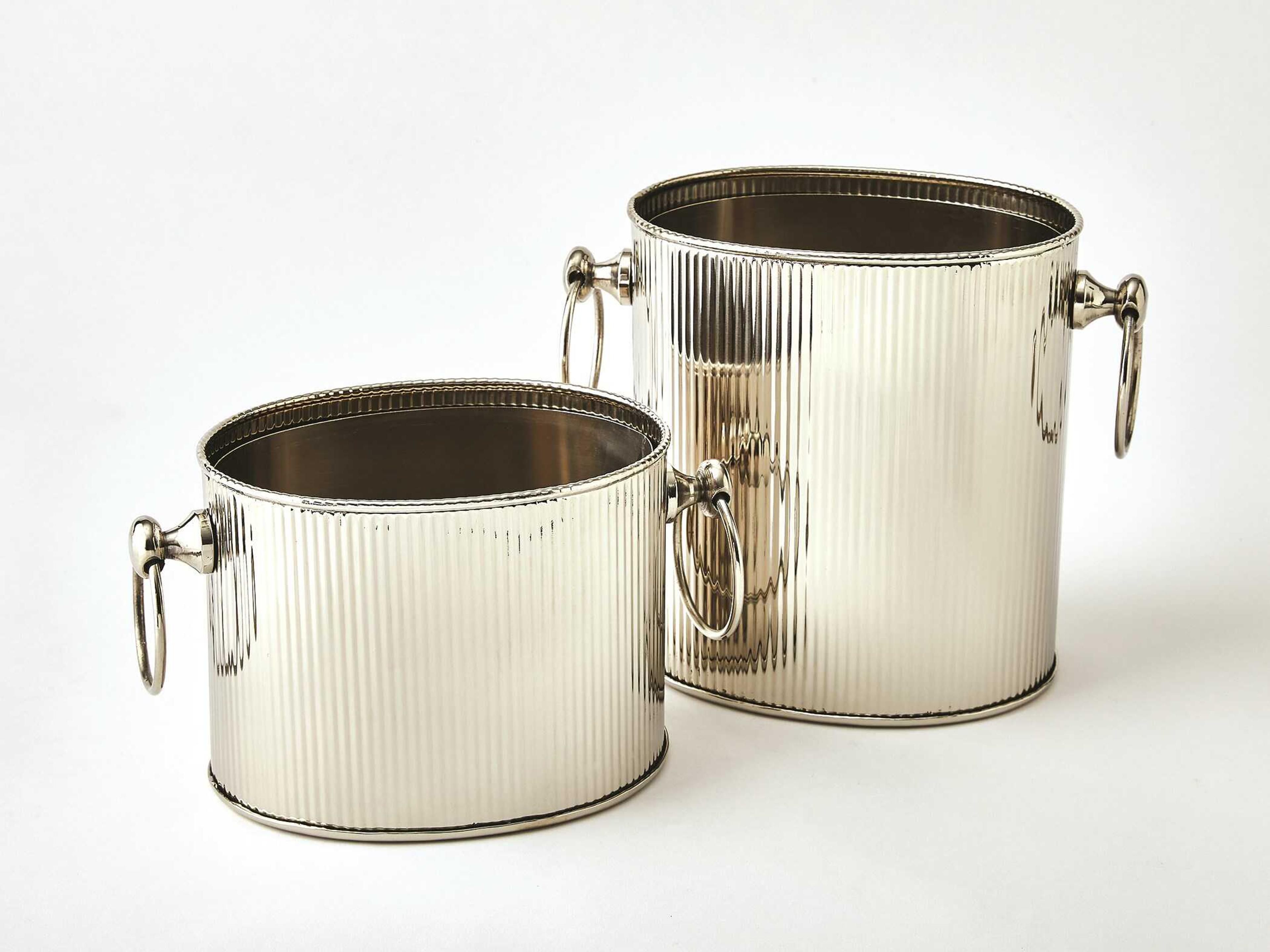 Global Views Winston Nickel Ice Bucket