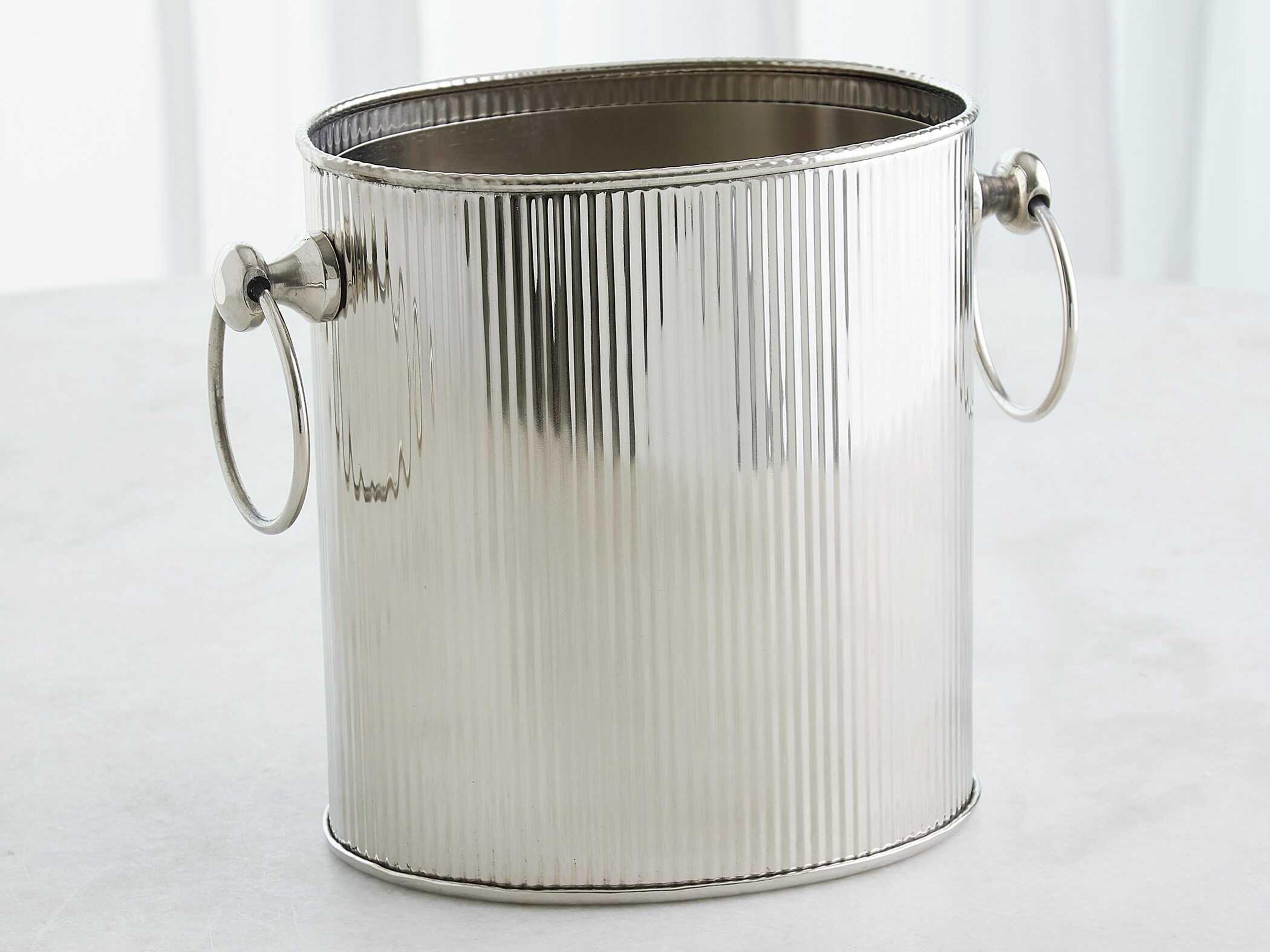 Global Views Winston Nickel Ice Bucket