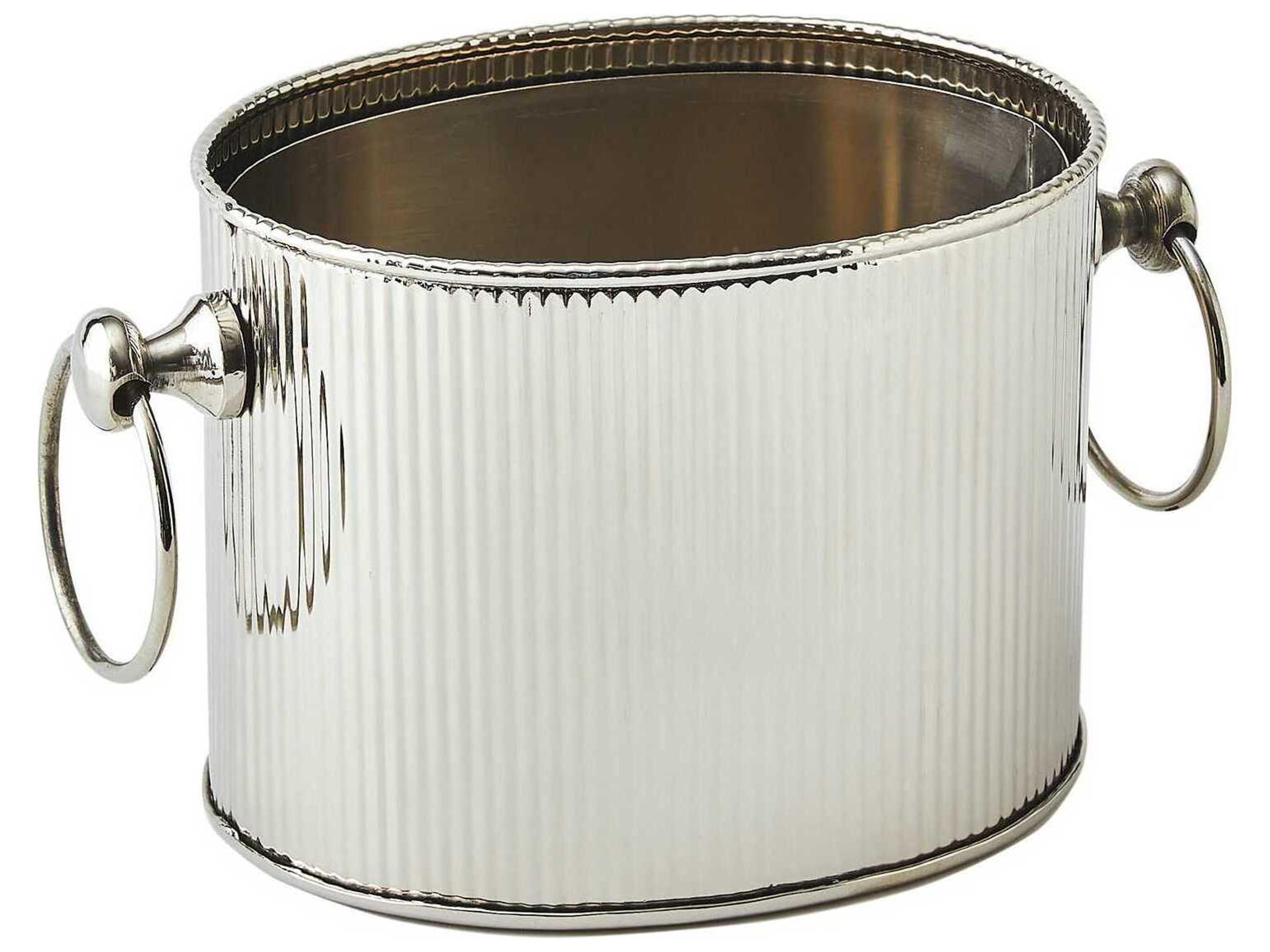 Global Views Winston Nickel Ice Bucket
